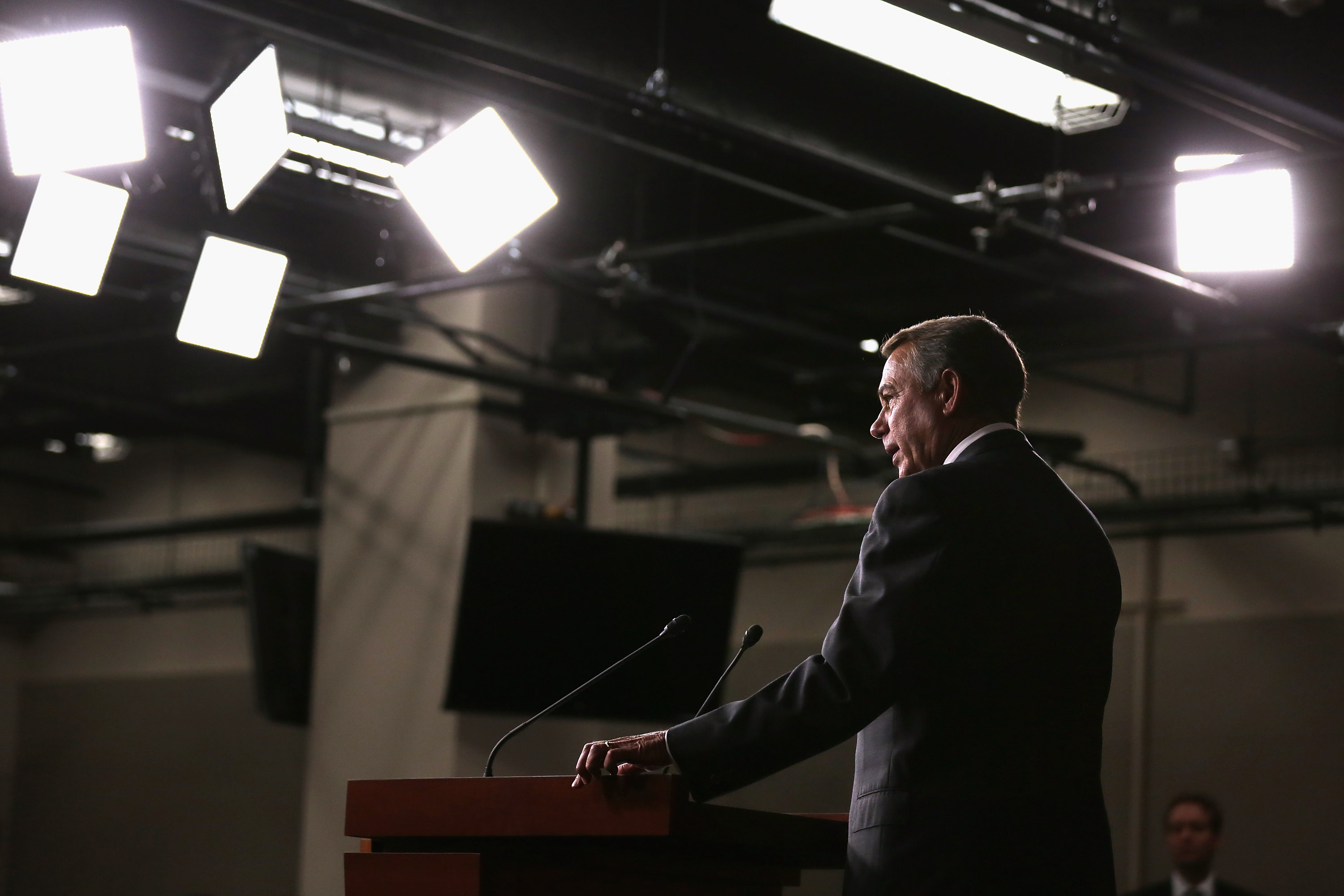House Speaker John Boehner Announces His Resignation At The Capitol