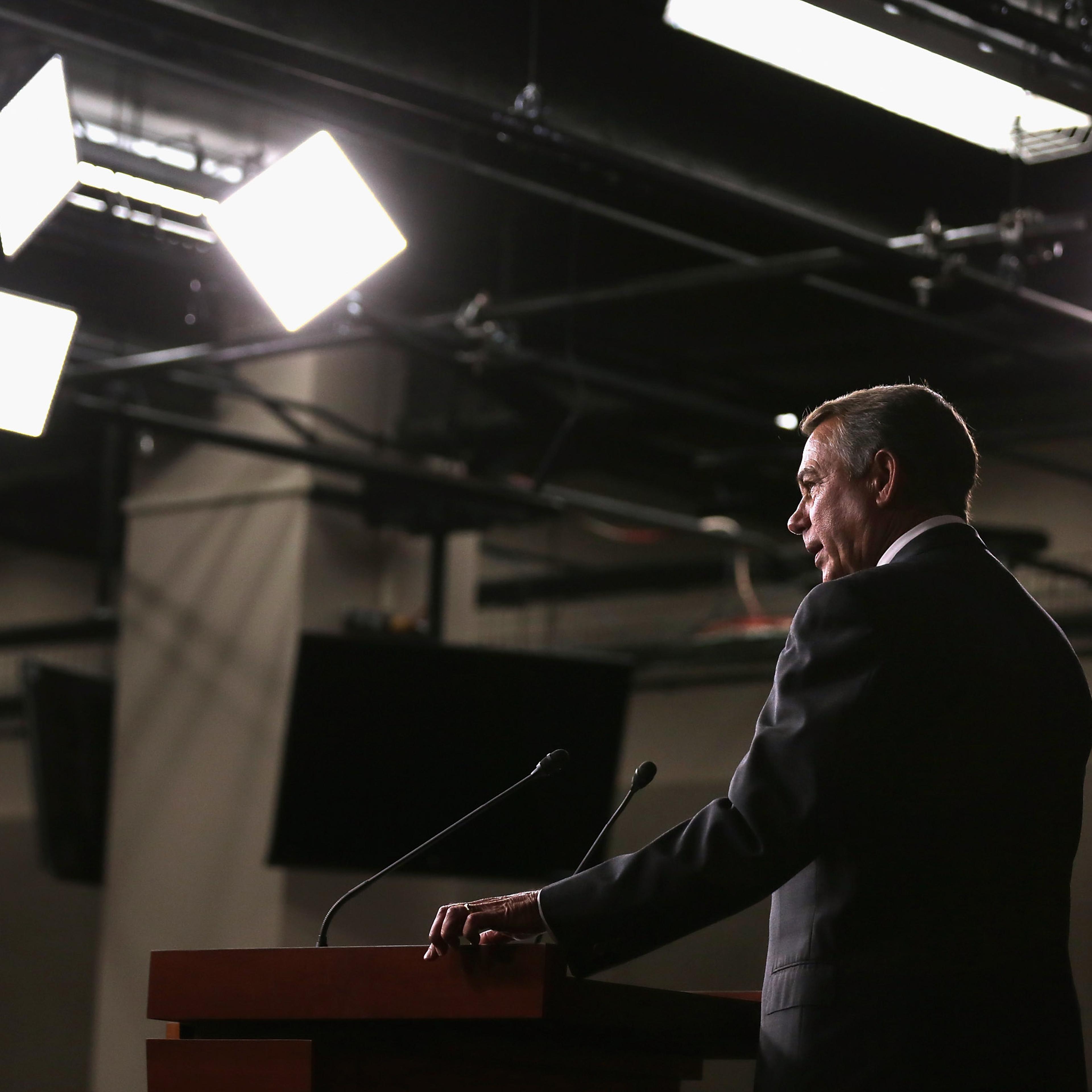 House Speaker John Boehner Announces His Resignation At The Capitol