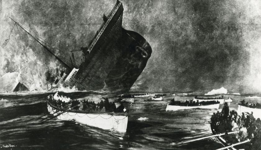 Sinking of the ?Titanic?, 14 April 1912.