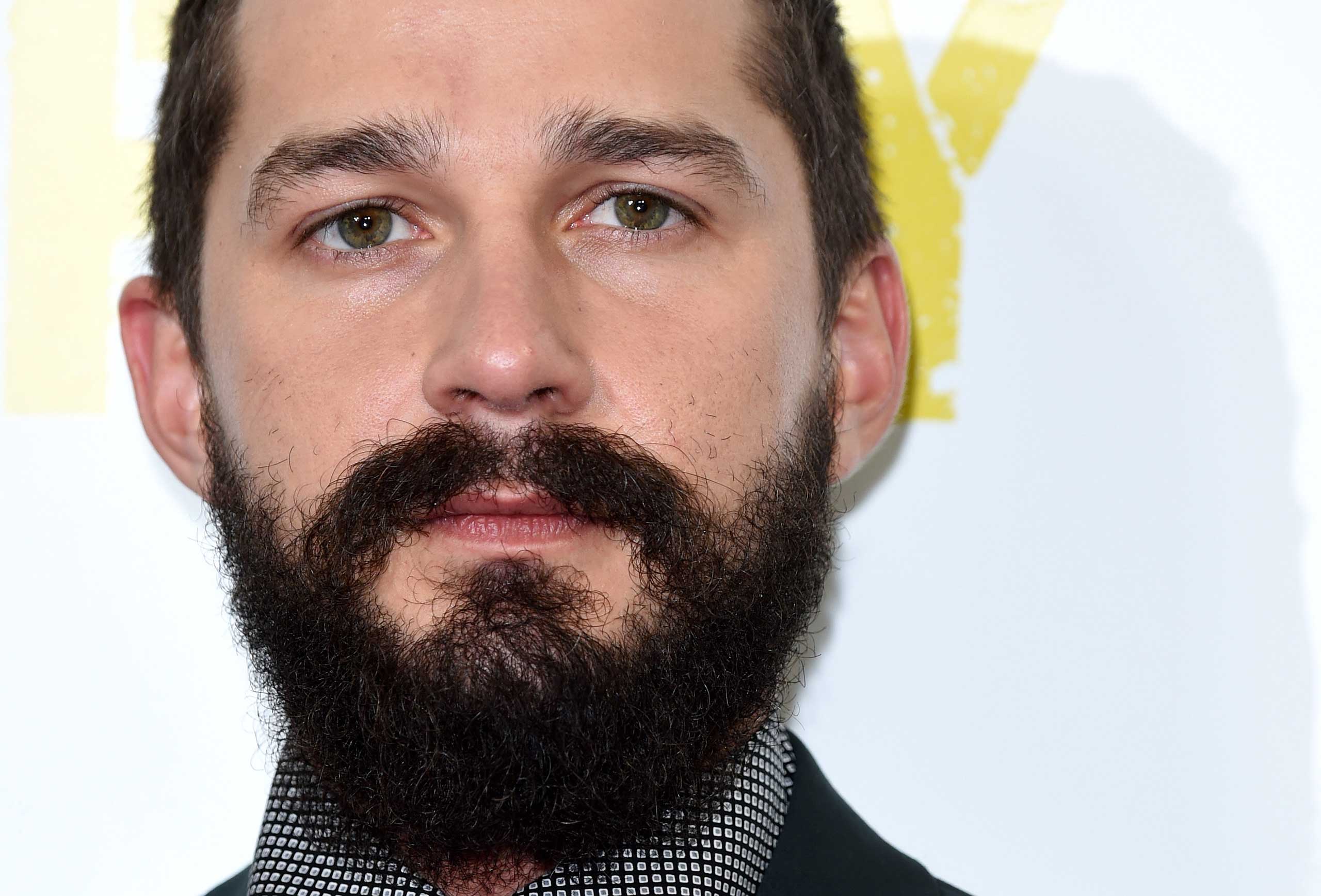 Shia LaBeouf attends a photocall for "Fury" during the 58th BFI London Film Festival at Corinthia Hotel London on Oct. 19, 2014.