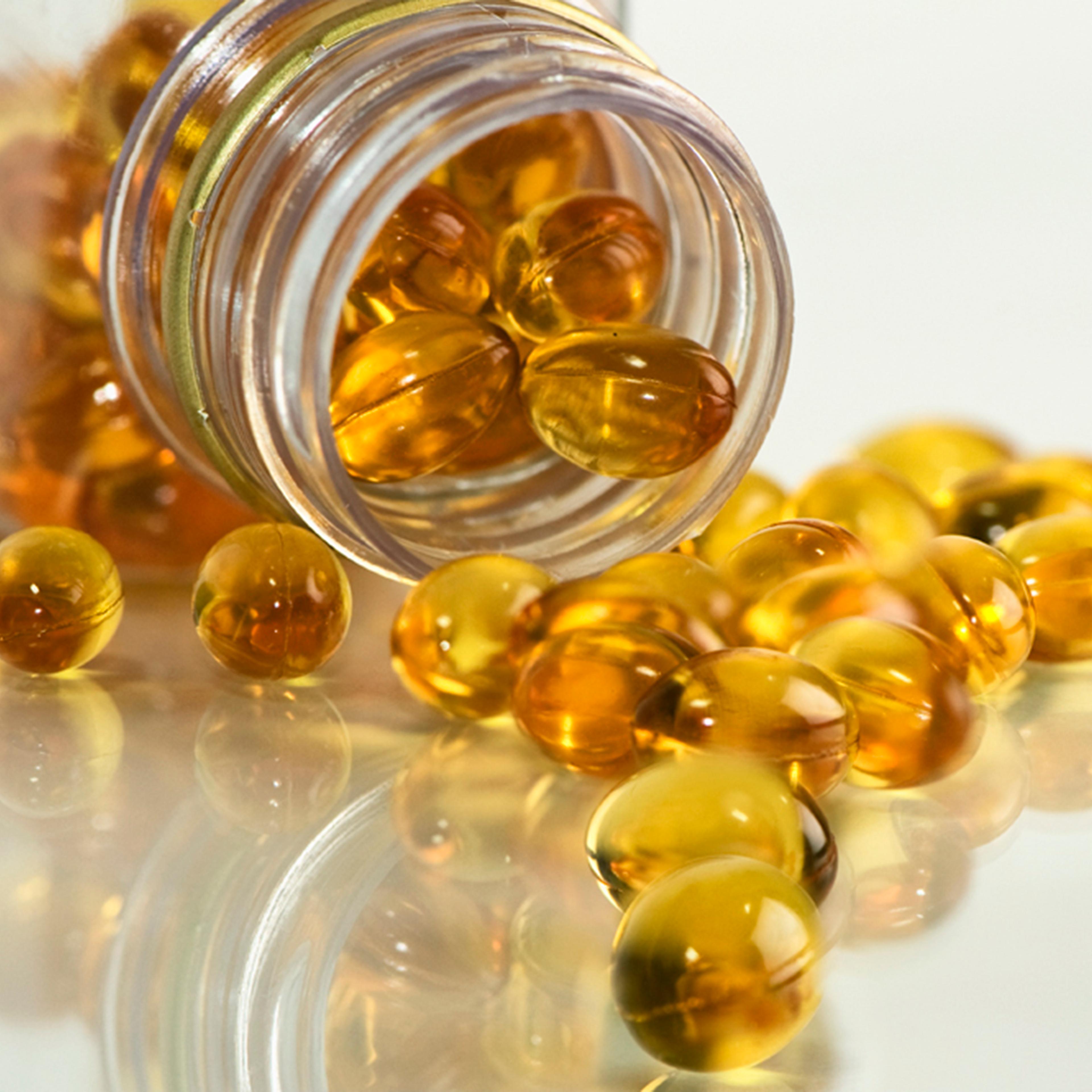 Cod liver oil capsules