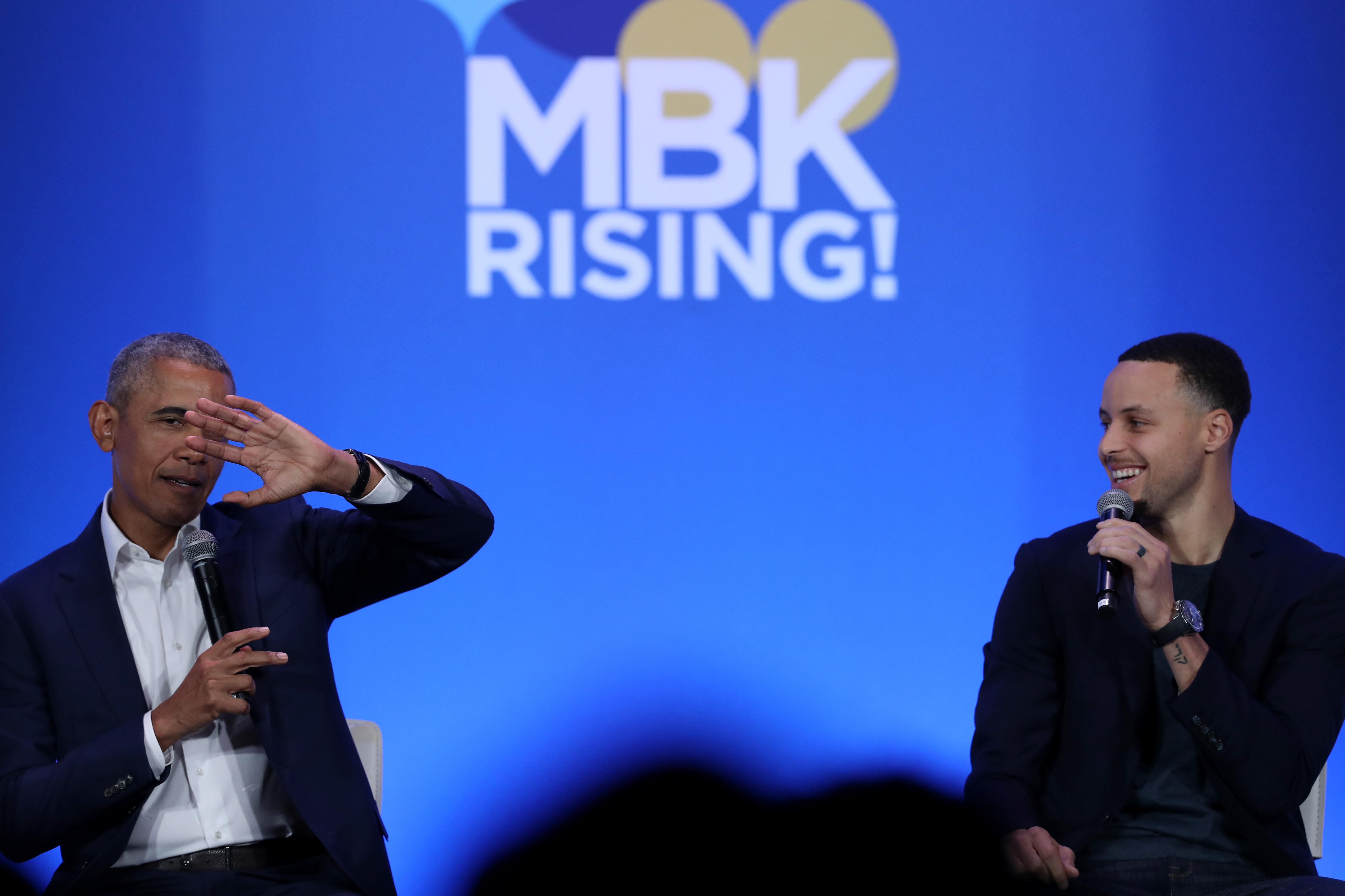 Obama and Curry discuss men