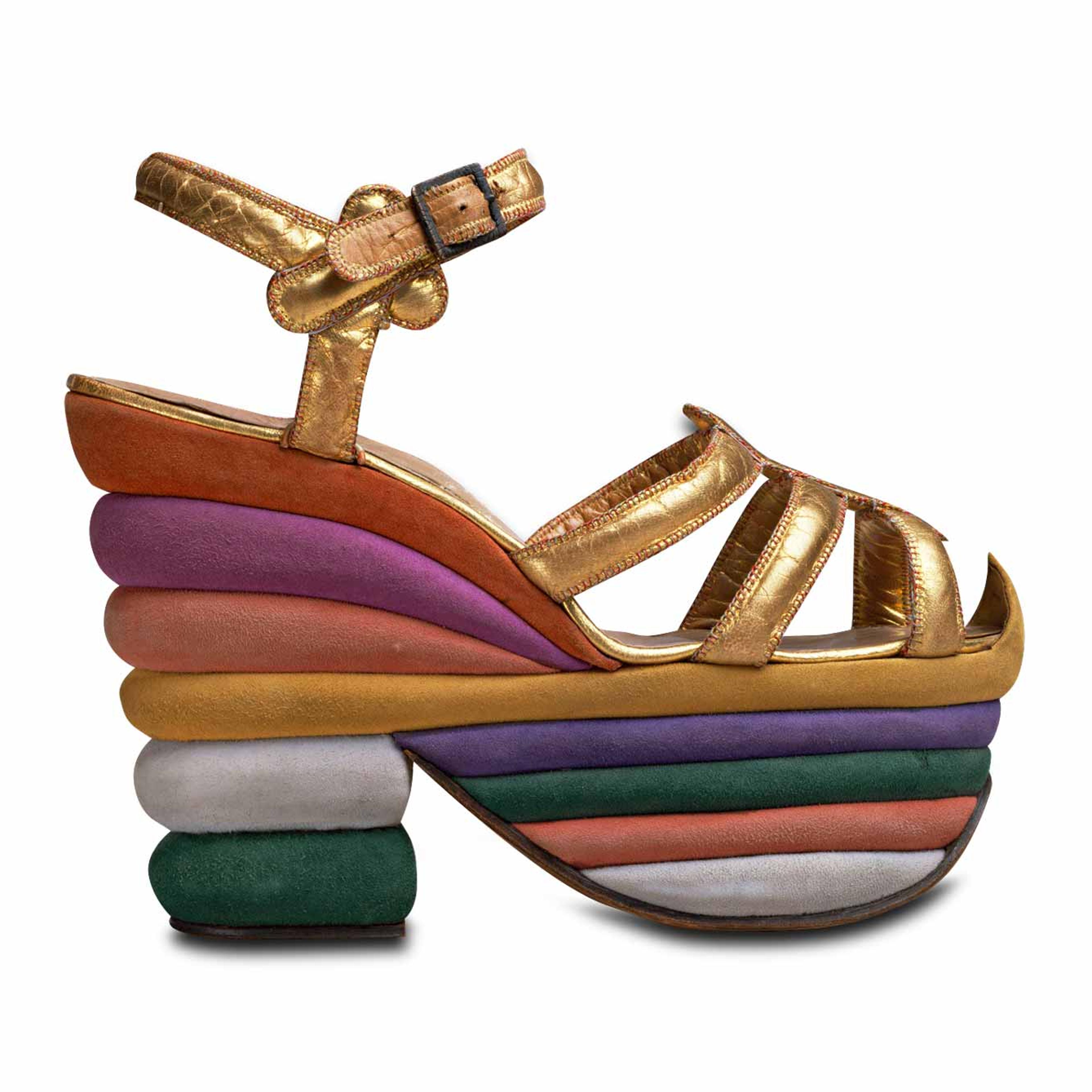 Salvatore Ferragamo platform sandal, 1938
