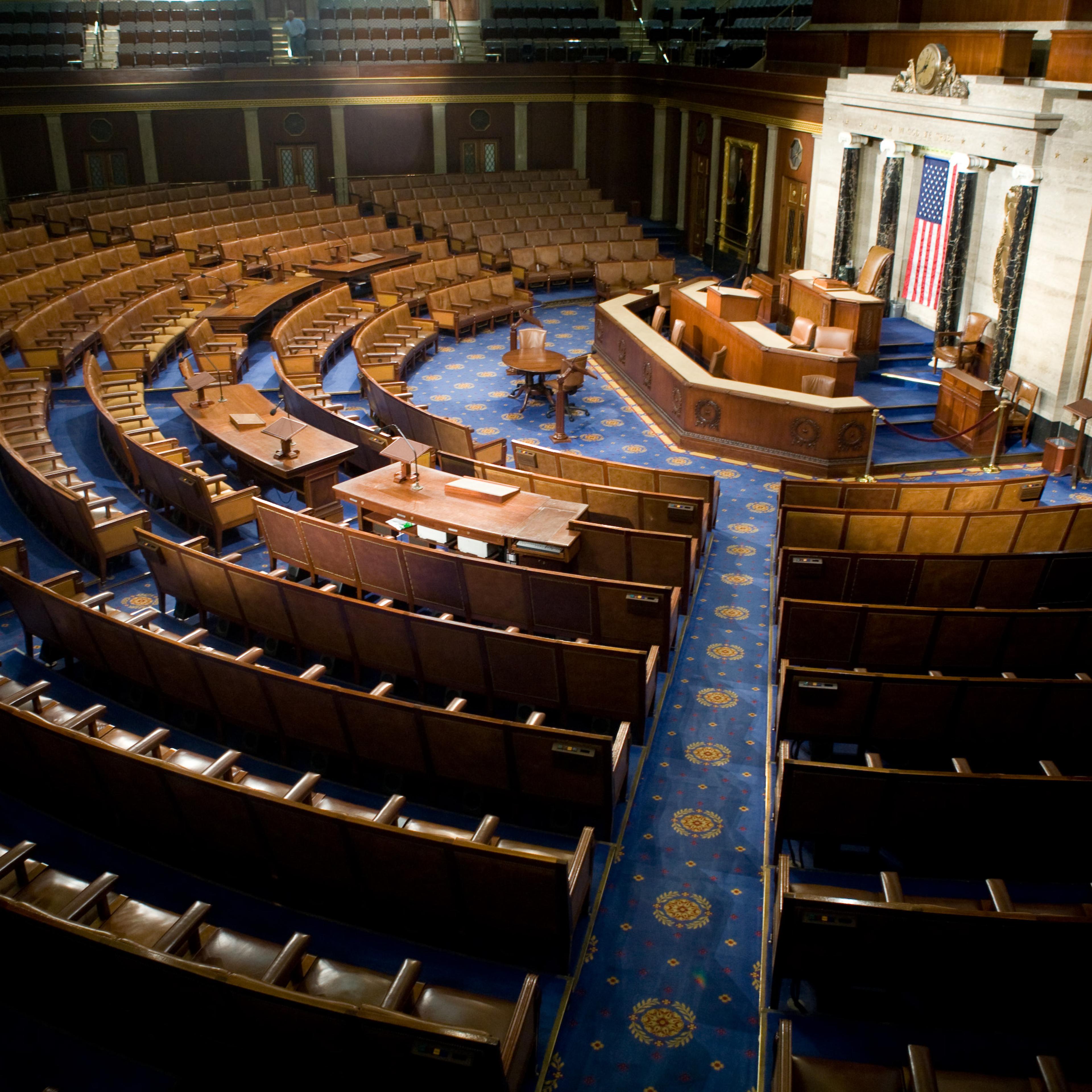 The U.S. House of Representatives chamber is seen December 8, 2008 in Washington.