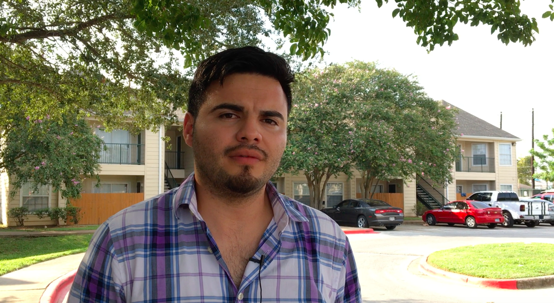 DACA recipient and Harvey recovery volunteer Omar Perez. (Charlotte Alter -- Time) 