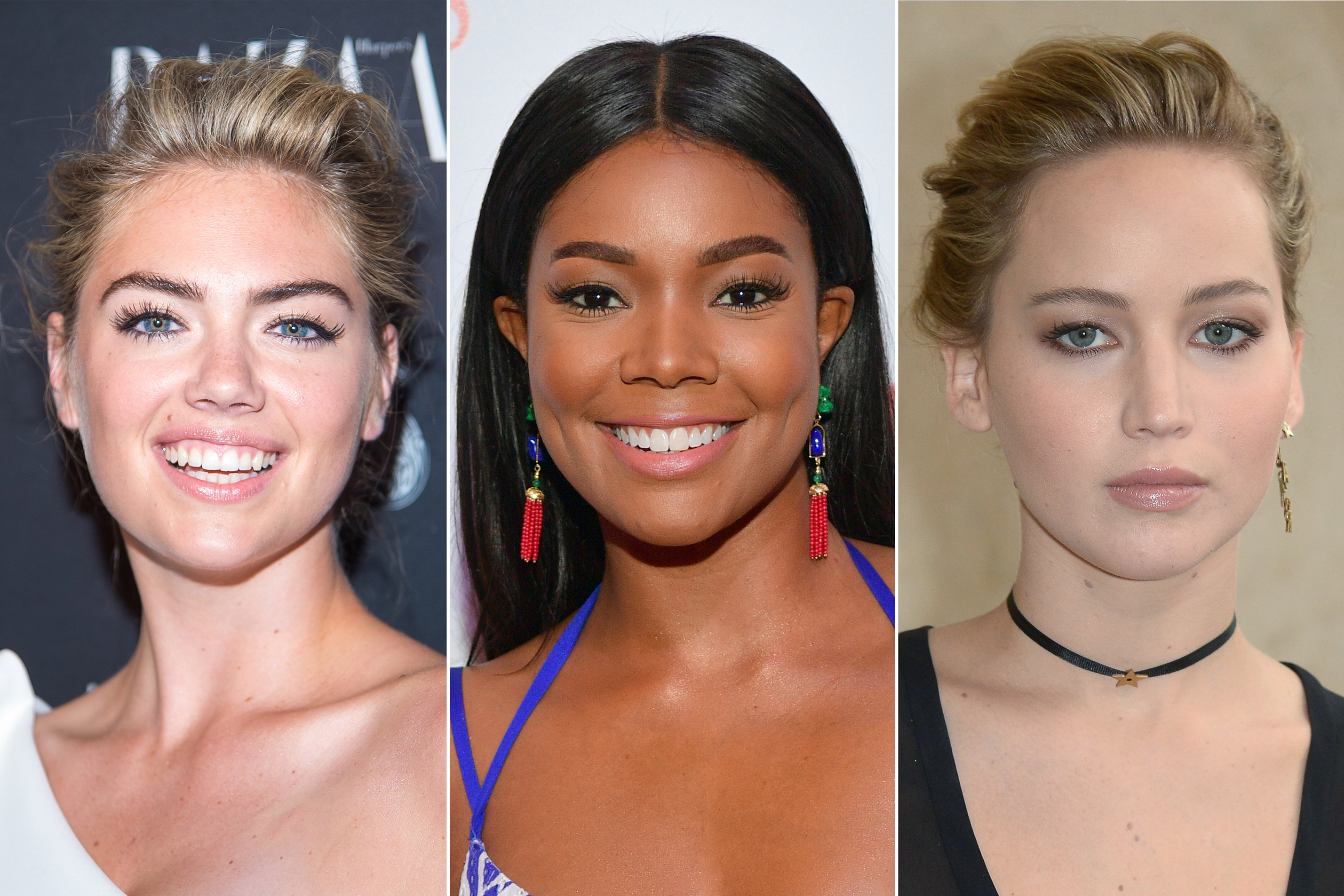 Kate Upton, Gabrielle Union and Jennifer Lawrence