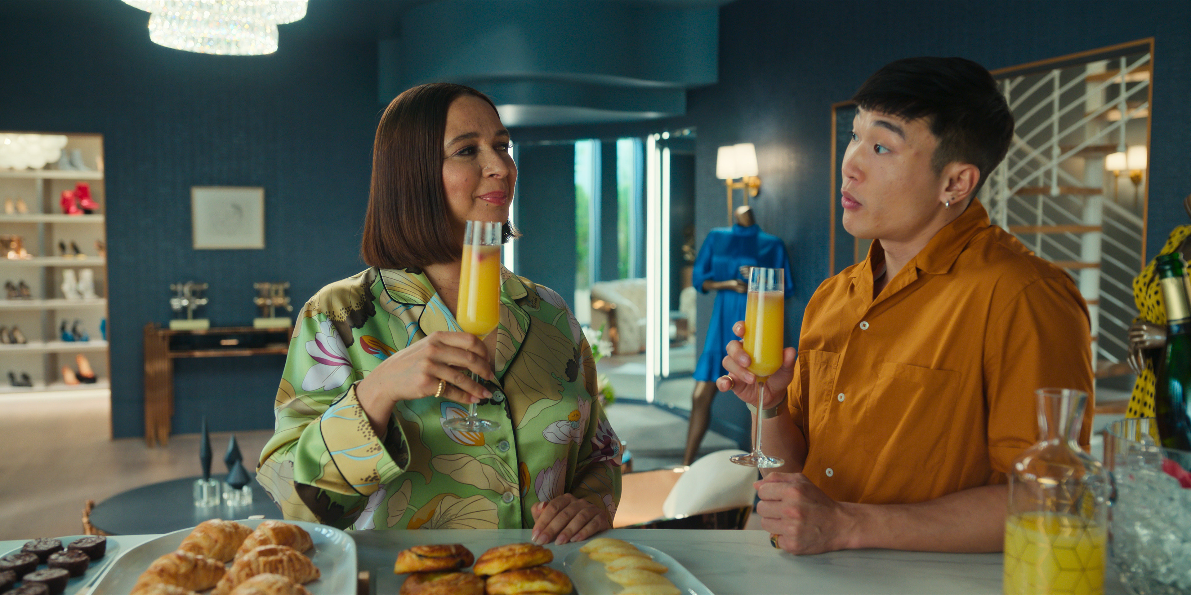 Maya Rudolph and Joel Kim Booster in 'Loot'