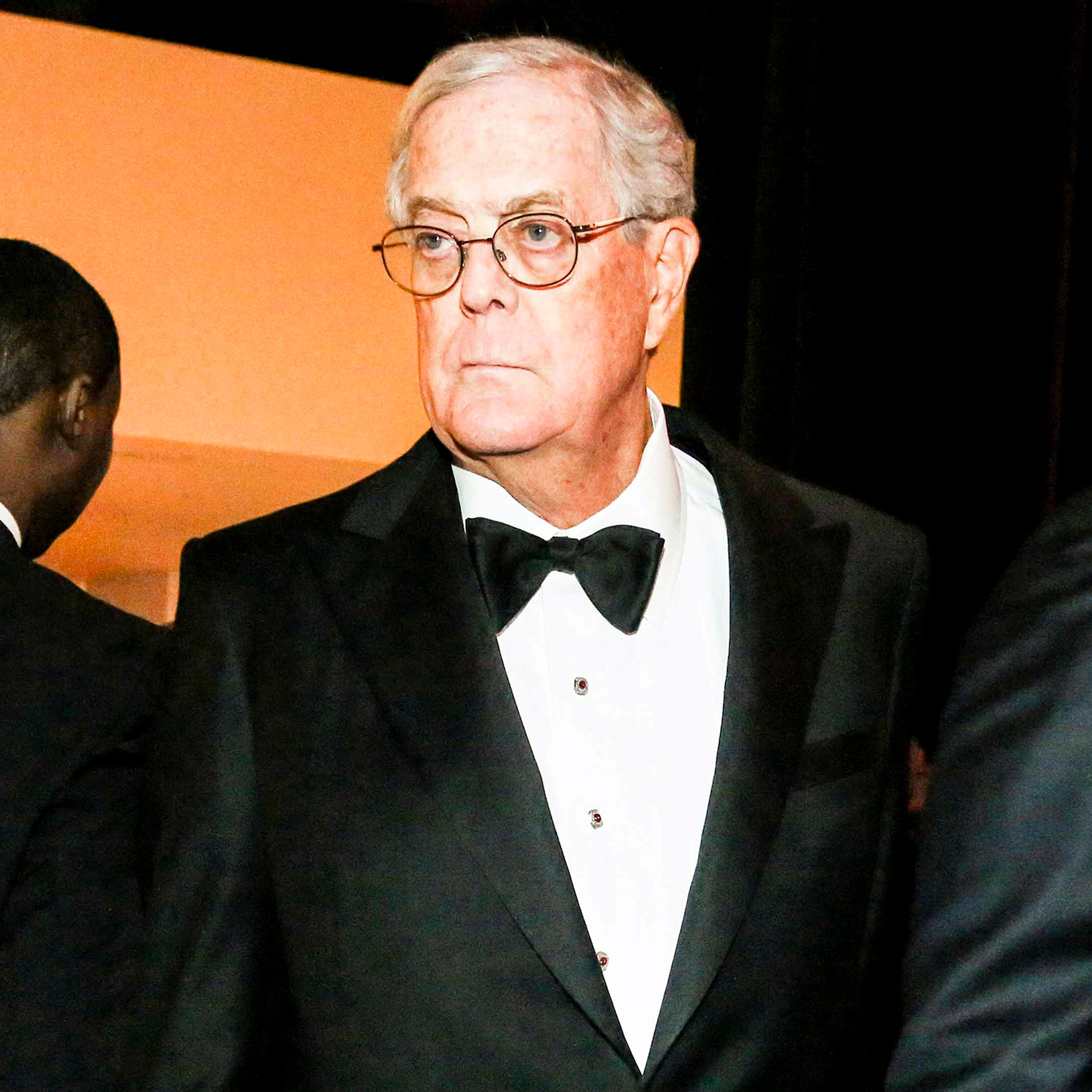 David Koch at a gala in New York on April 21, 2015.