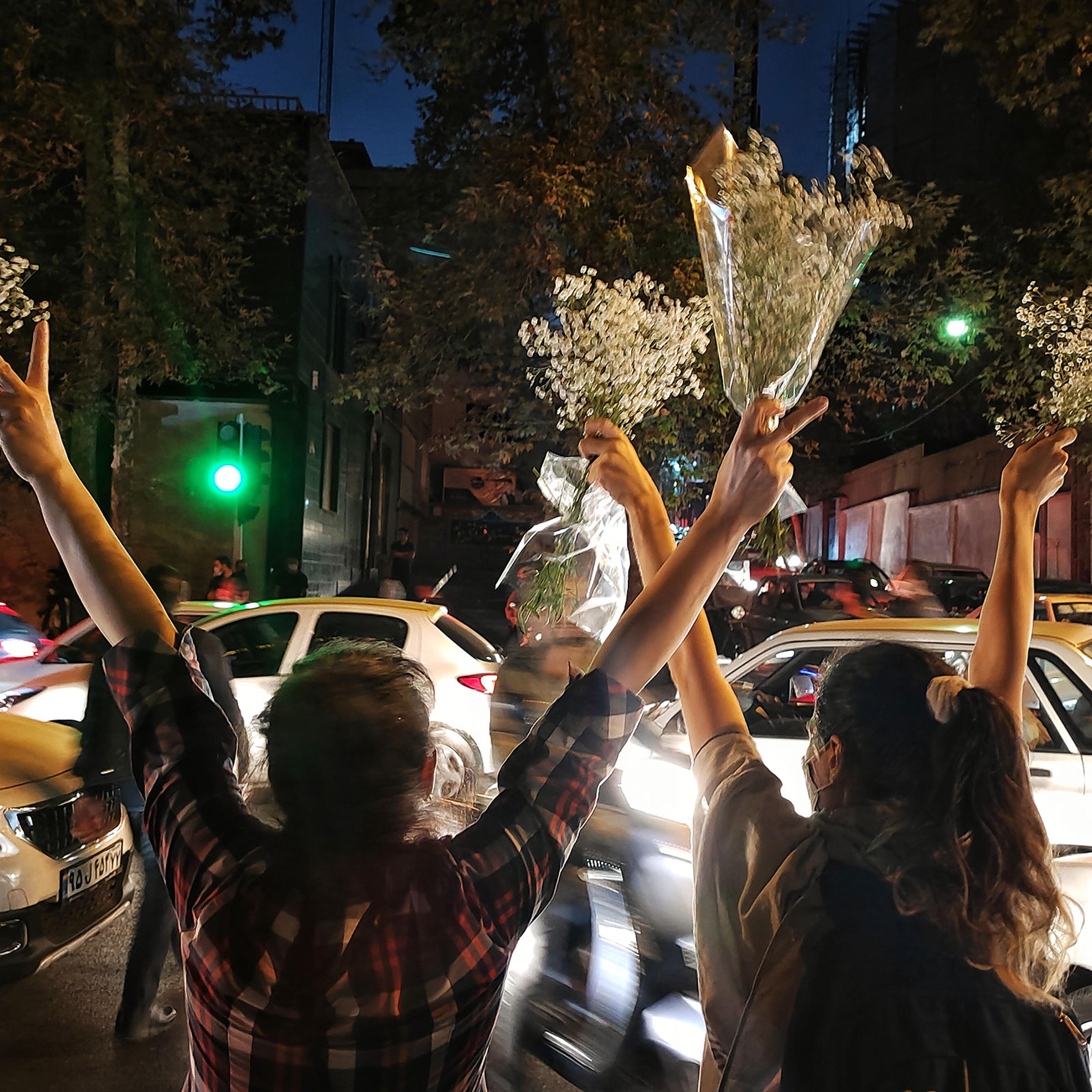 iran protests inside tehran with the silent majority