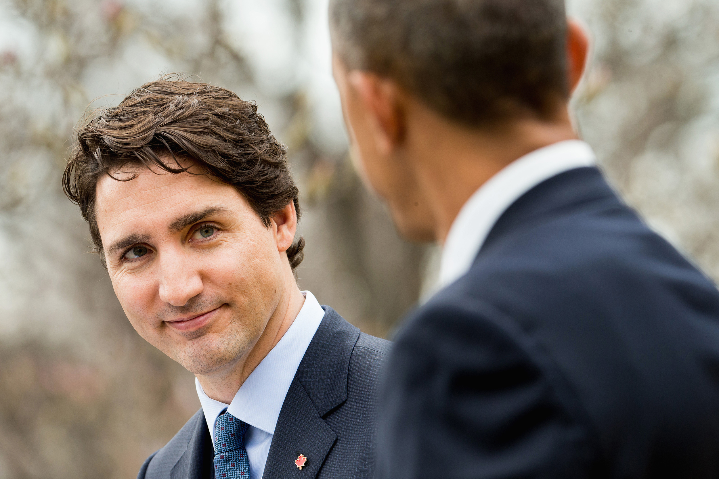 Canadian Prime Minister Justin Trudeau thanks President Barack Obama while speaking at a bilateral news conference in the Rose Garden of the White House in Washington on March 10, 2016.