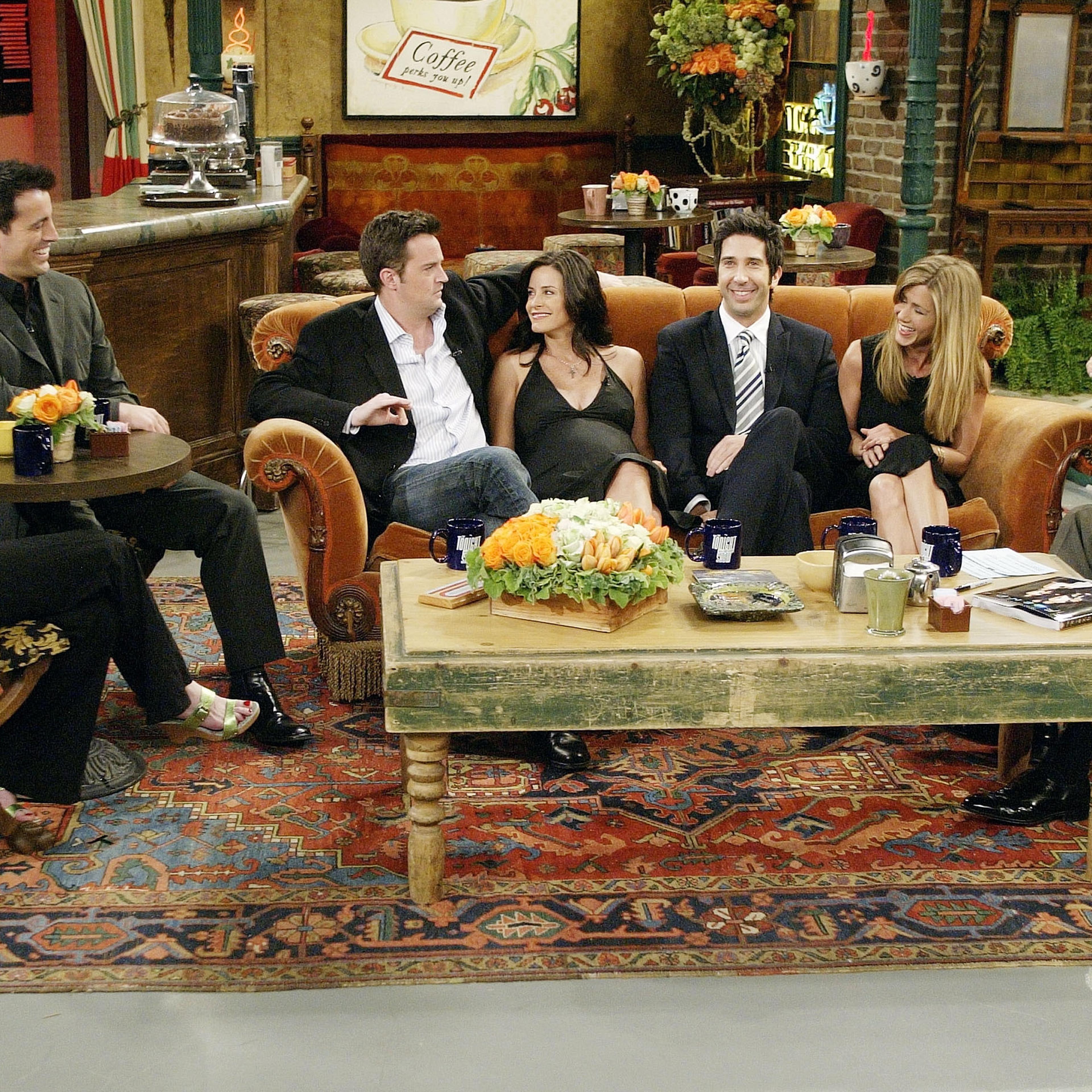 Cast of "Friends" on the "Tonight Show with Jay Leno"
