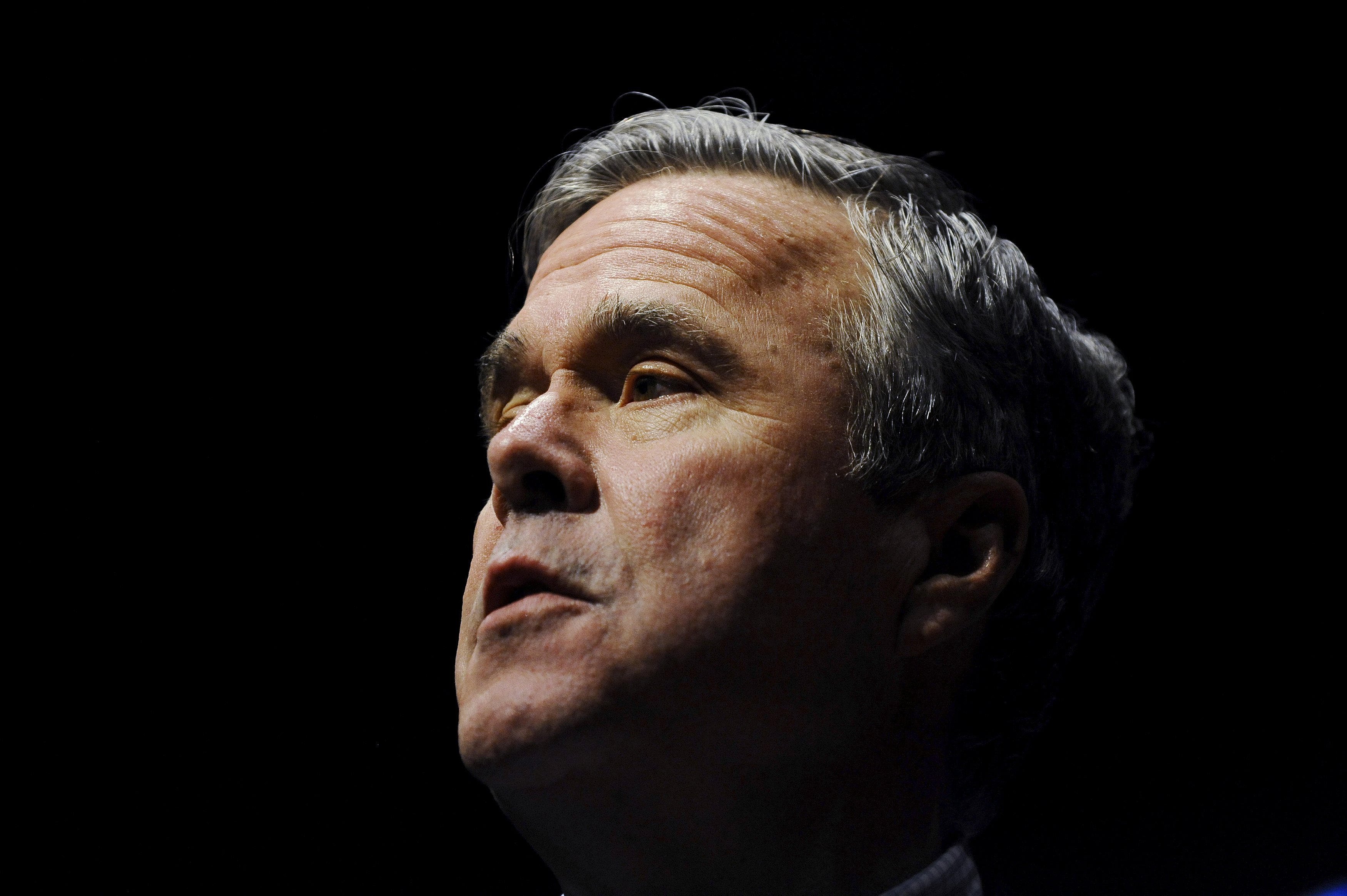Republican U.S. presidential candidate Jeb Bush speaks during a campaign event in Greenville, South Carolina