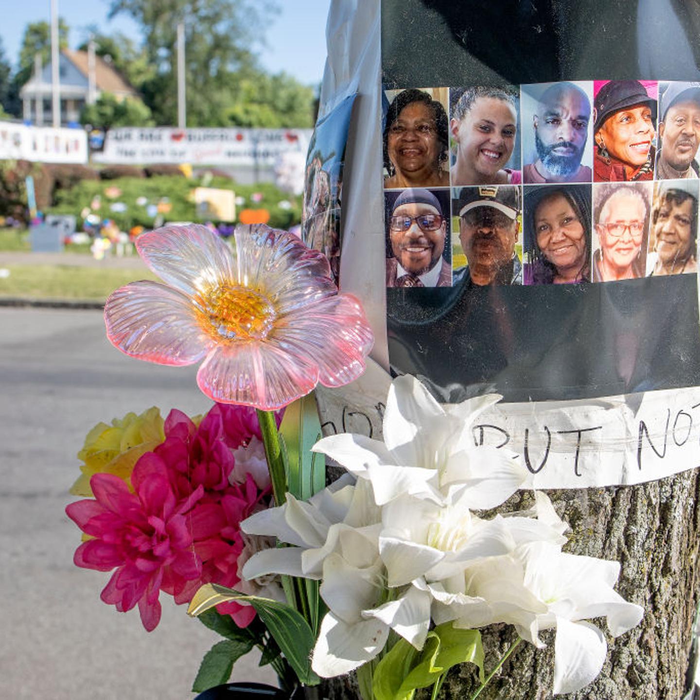 Memorials for victims of racist mass shooting in Buffalo, New York