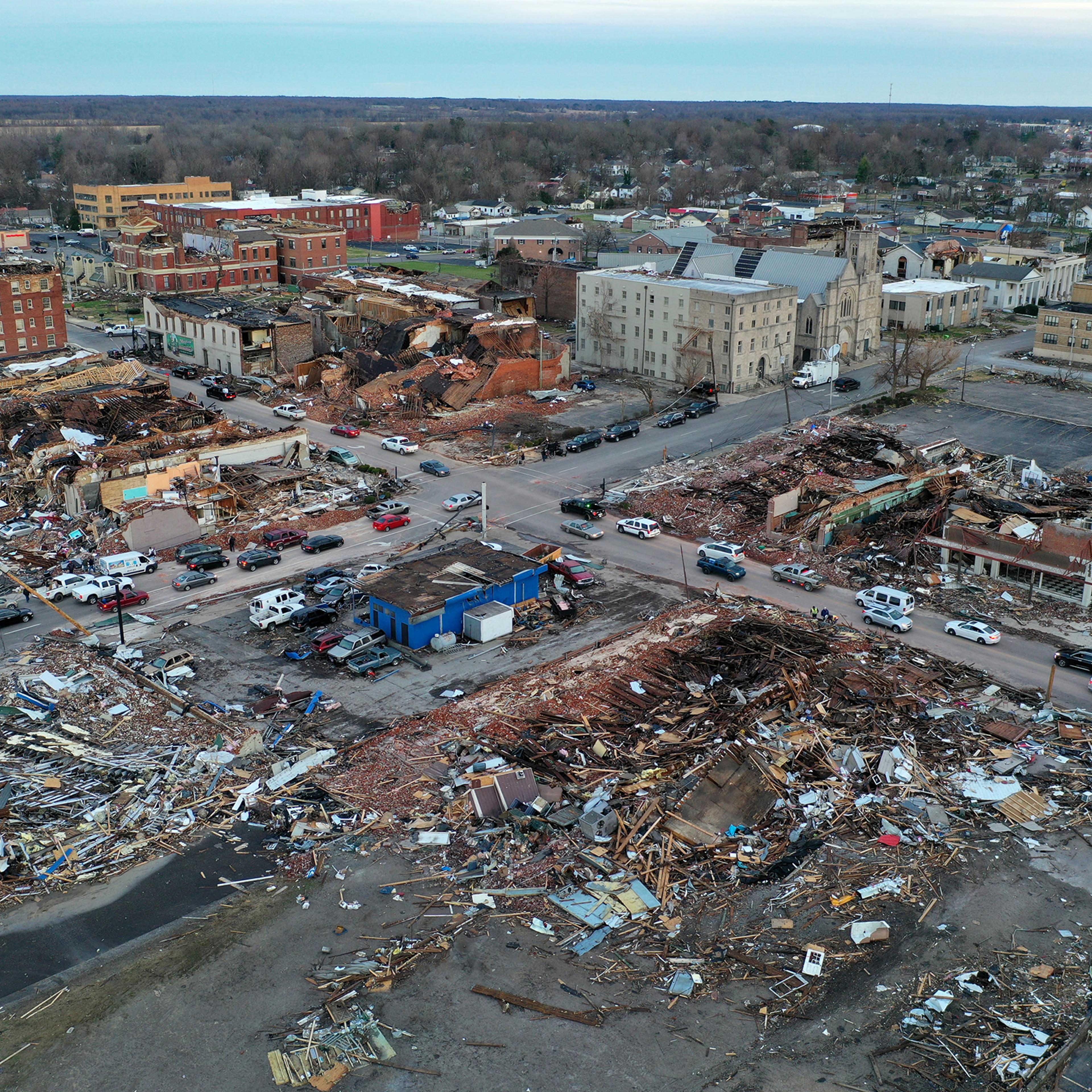 Swath Of Tornadoes Tear Through Midwest