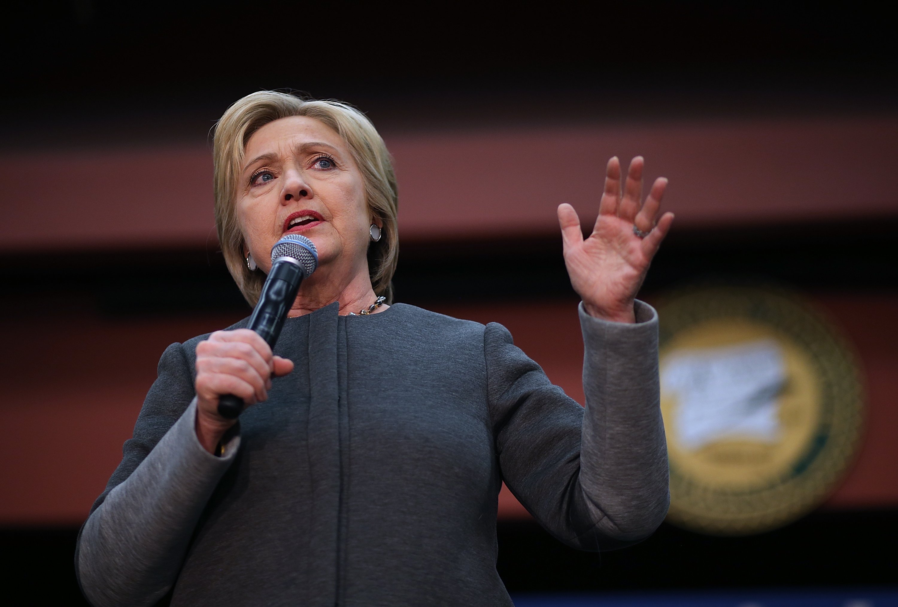 Hillary Clinton Campaigns Across U.S. Ahead Of Super Tuesday Primaries