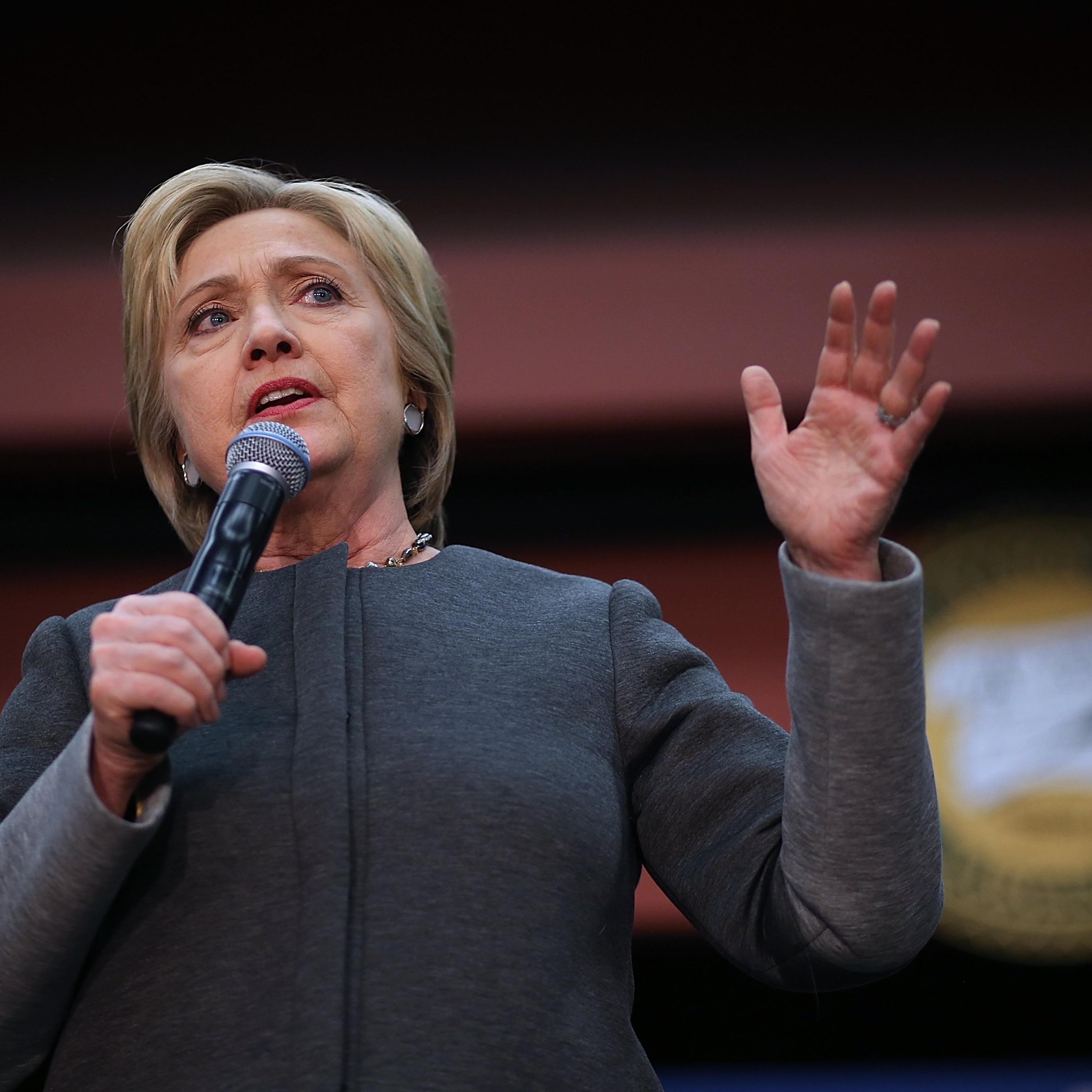 Hillary Clinton Campaigns Across U.S. Ahead Of Super Tuesday Primaries