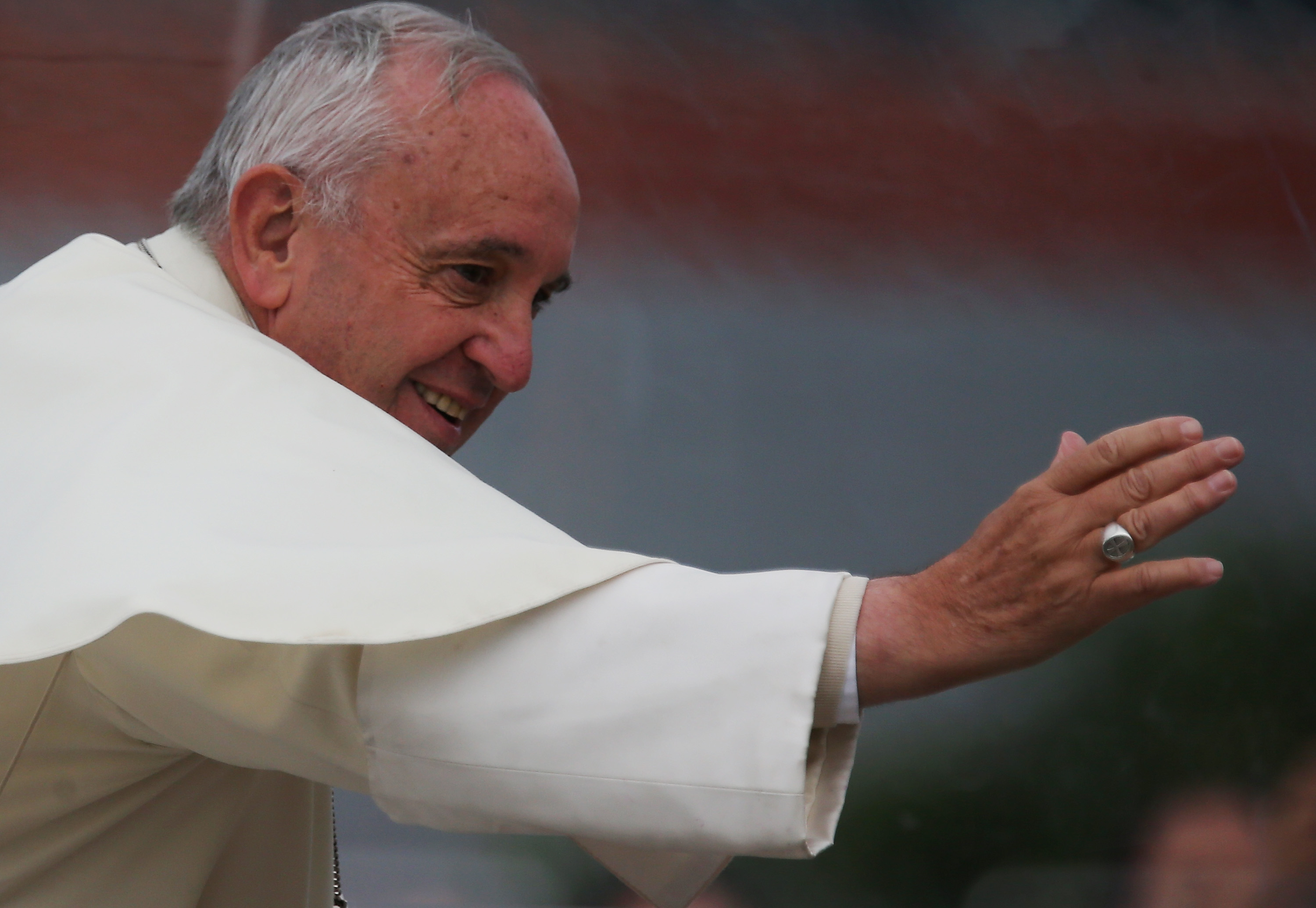 Pope Francis in Santa Cruz, Bolivia on July 9, 2015.