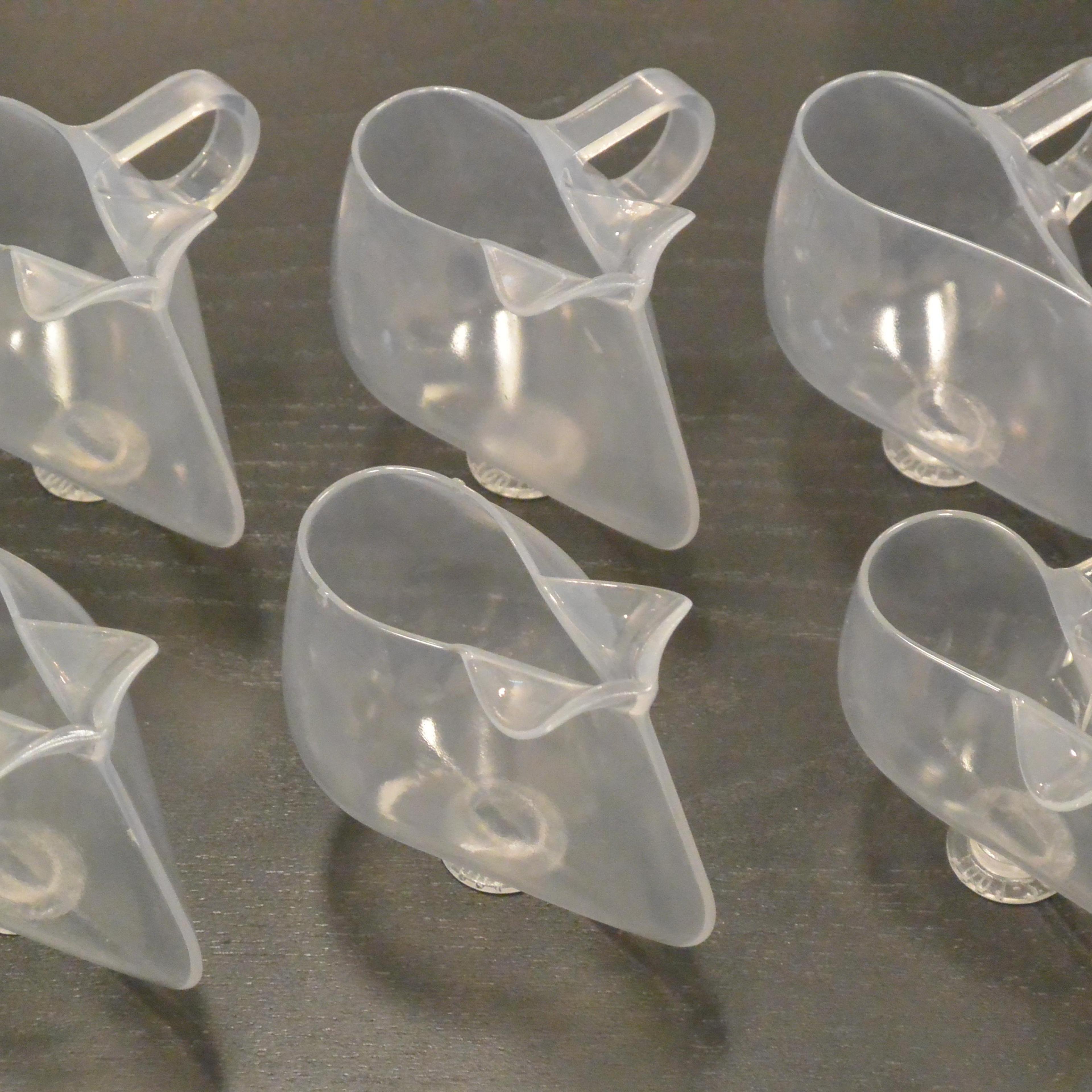 Six Space Cups as delivered to NASA January, 2015 for the Capillary Effects of Drinking in the Microgravity Environment (Capillary Beverage) investigation.