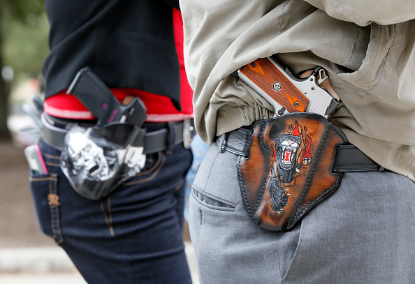 Open carry gun rally in Austin, Texas.