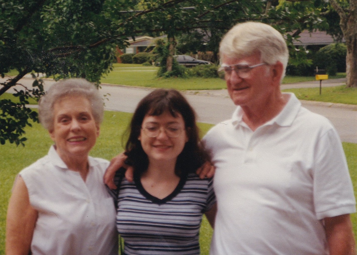 The author with her grandparents in Long Beach