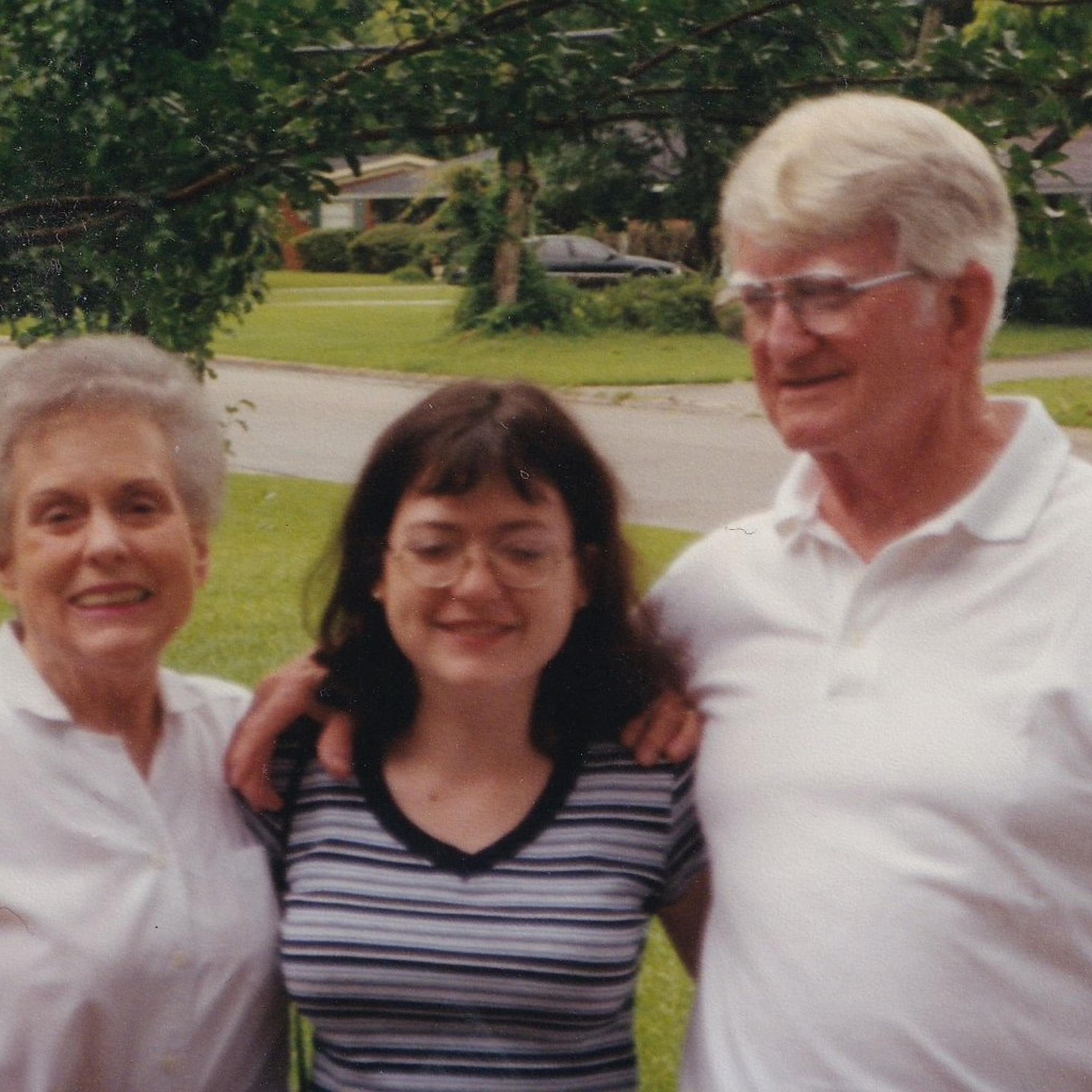 The author with her grandparents in Long Beach