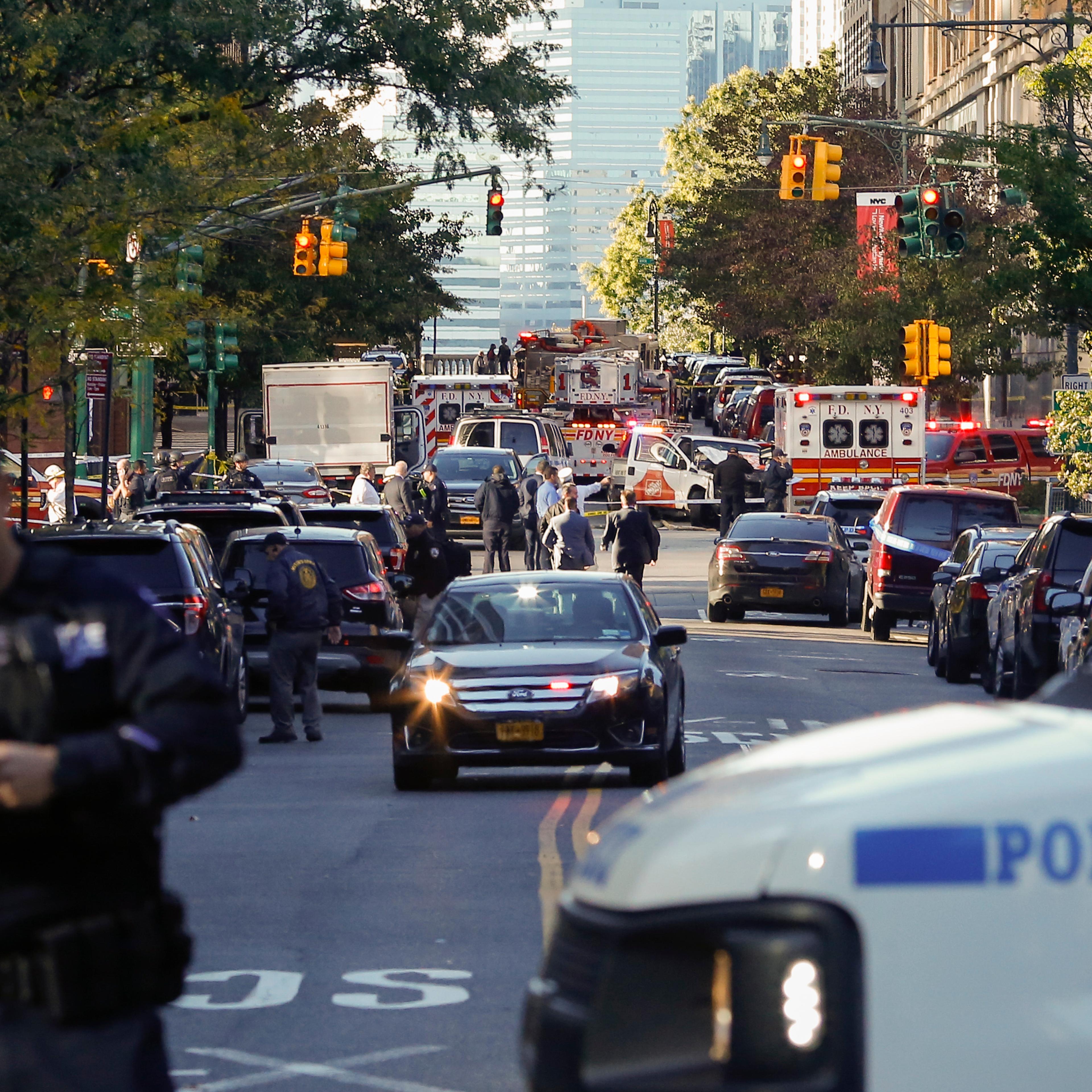 Multiple People Injured After Truck Plows Through New York City Bike Path