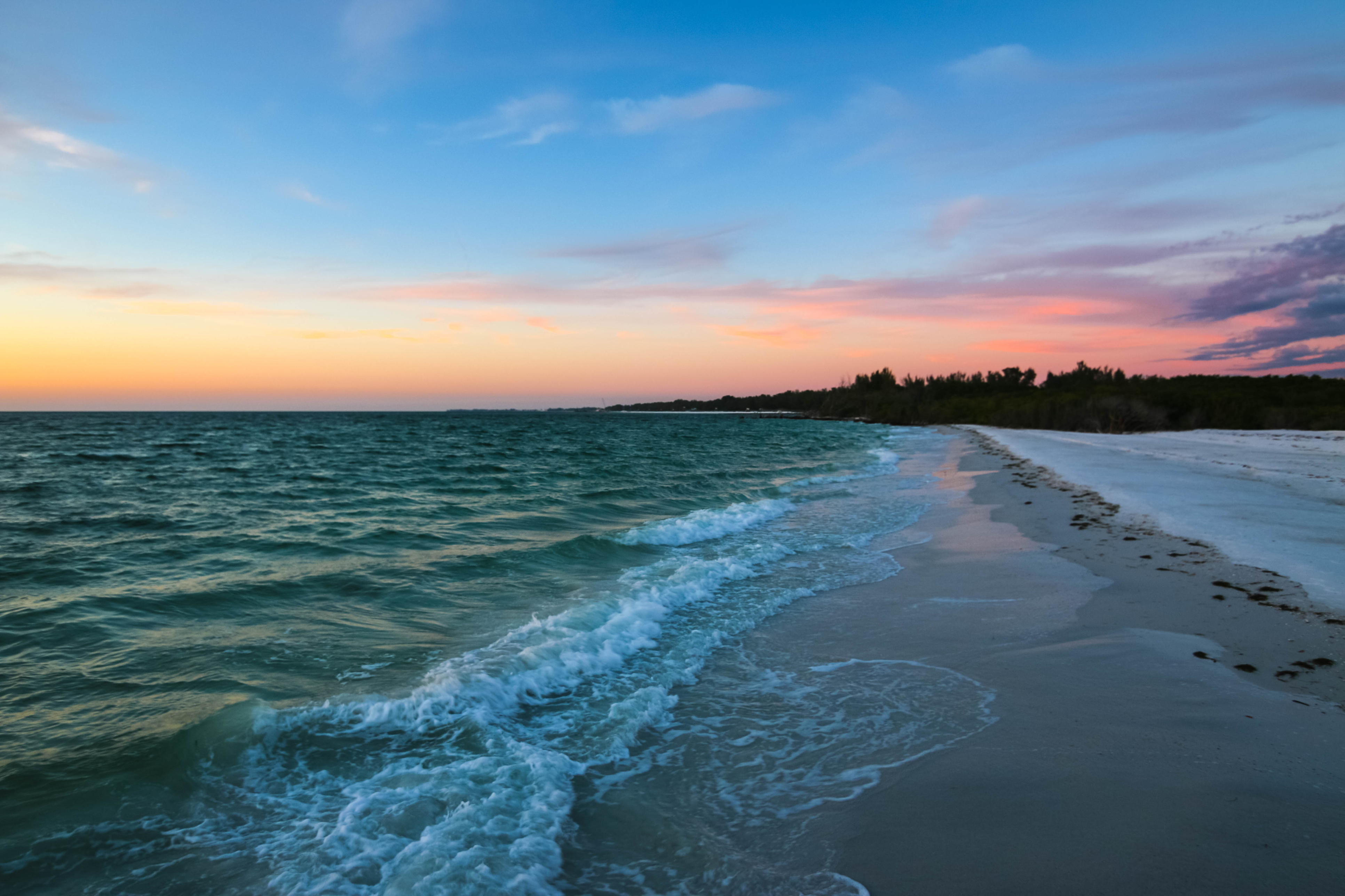 Sunset Waves on Longboat Key, Florida