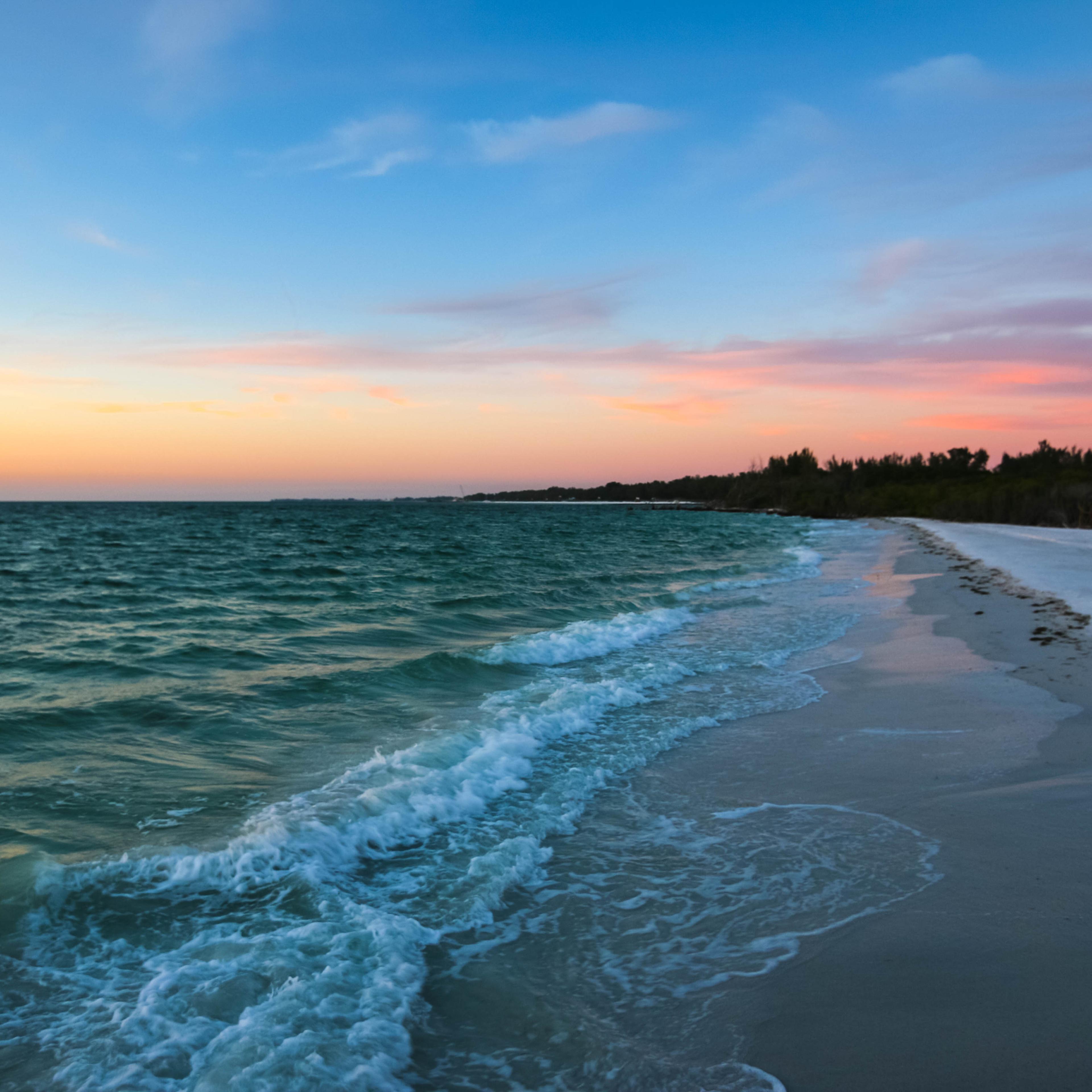 Sunset Waves on Longboat Key, Florida