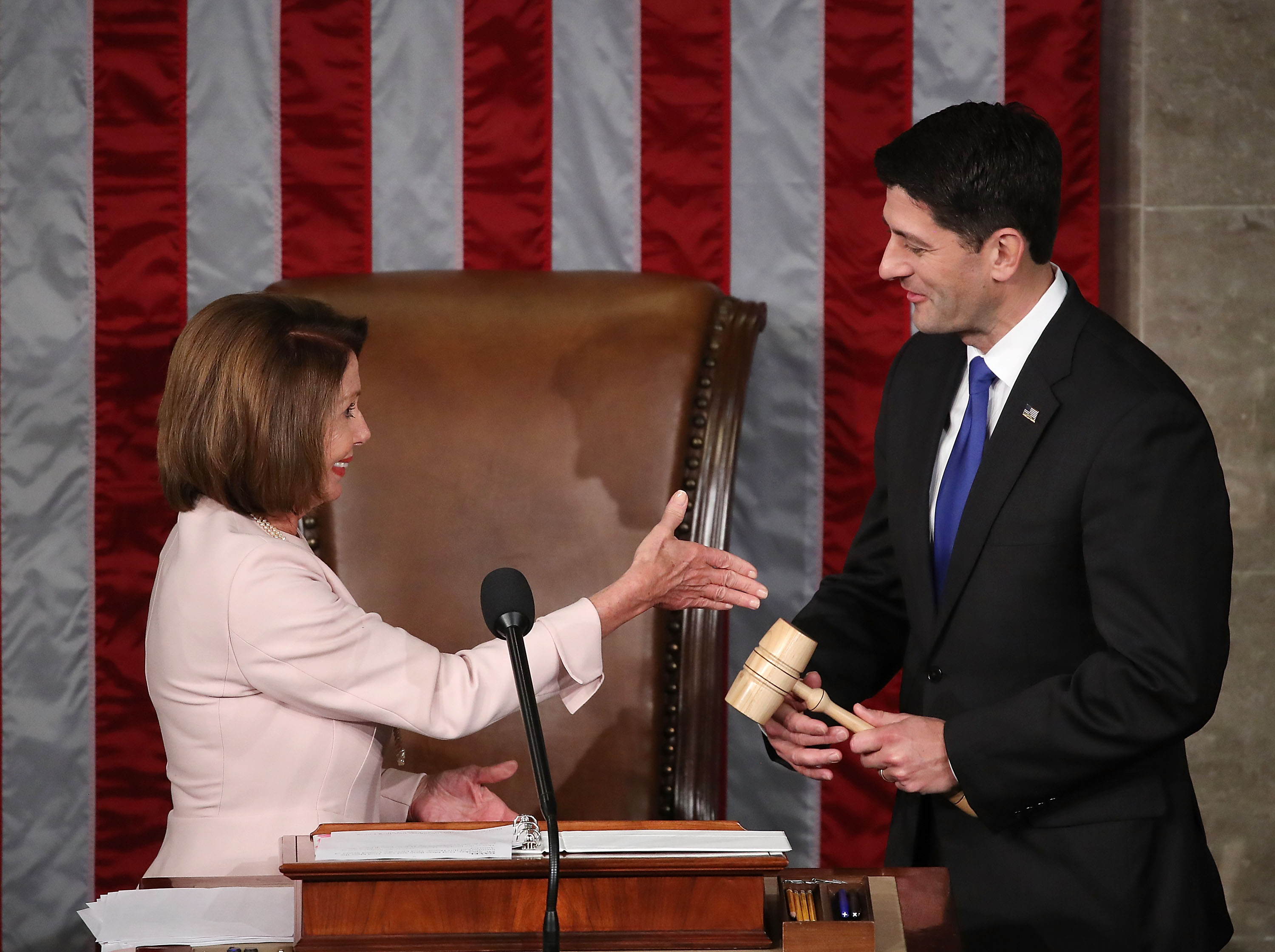 Paul Ryan Swears In Members Of The 115th Congress