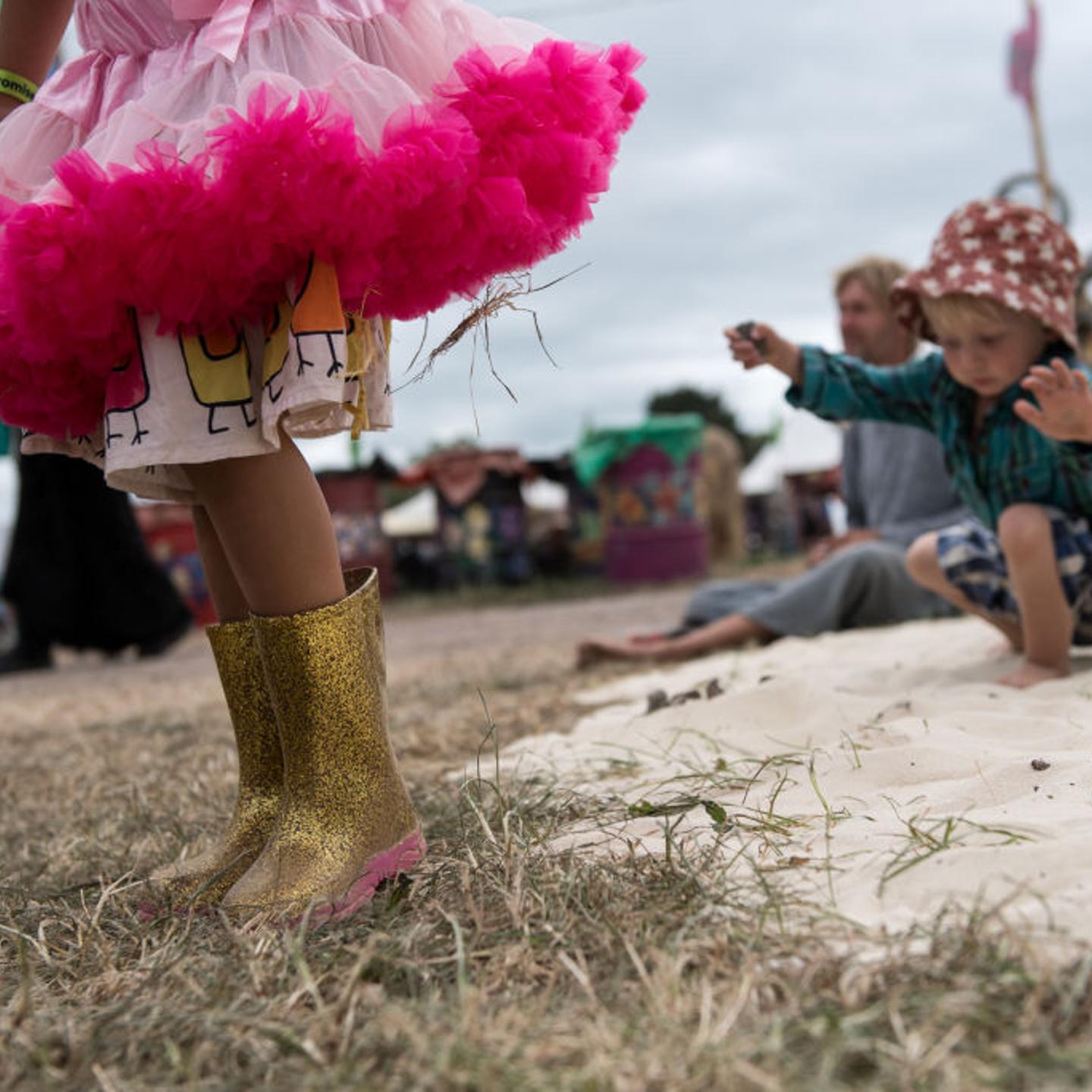 Festival Goers Enjoy Glastonbury 2017