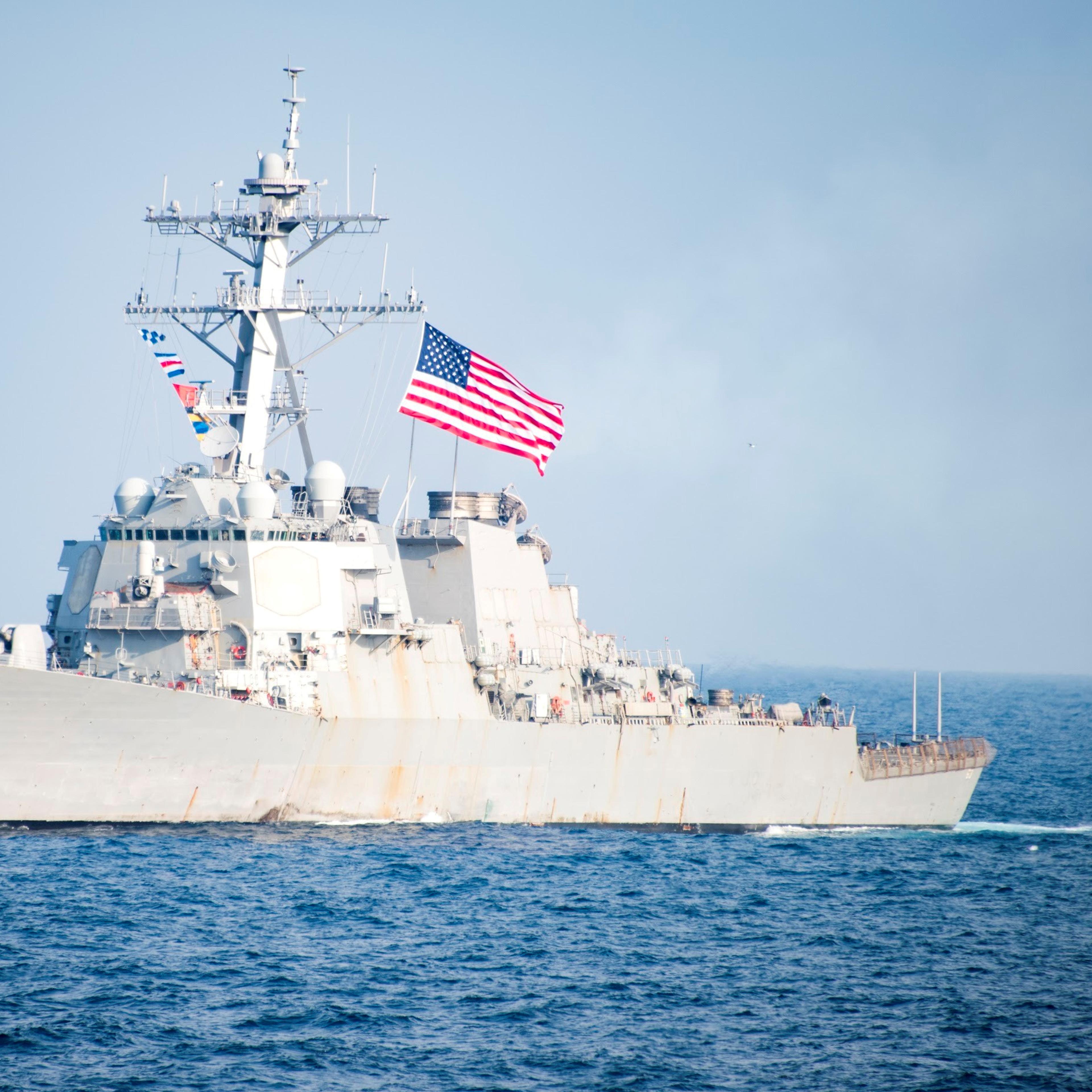 FILE PHOTO: US Navy destroyer USS Stethem transits waters east of the Korean peninsula