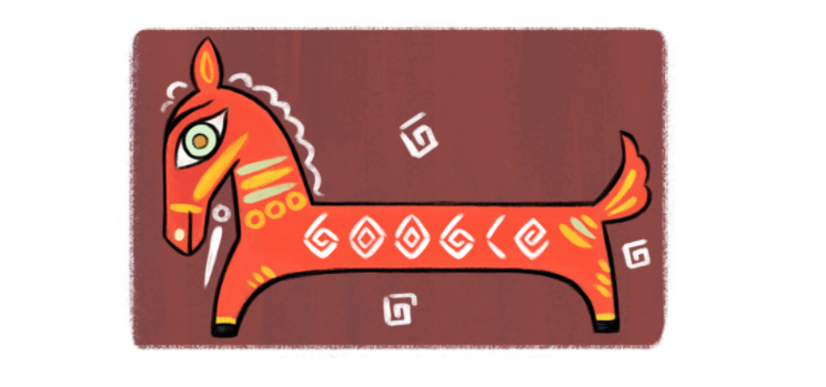 Jamini Roy Google Doodle.