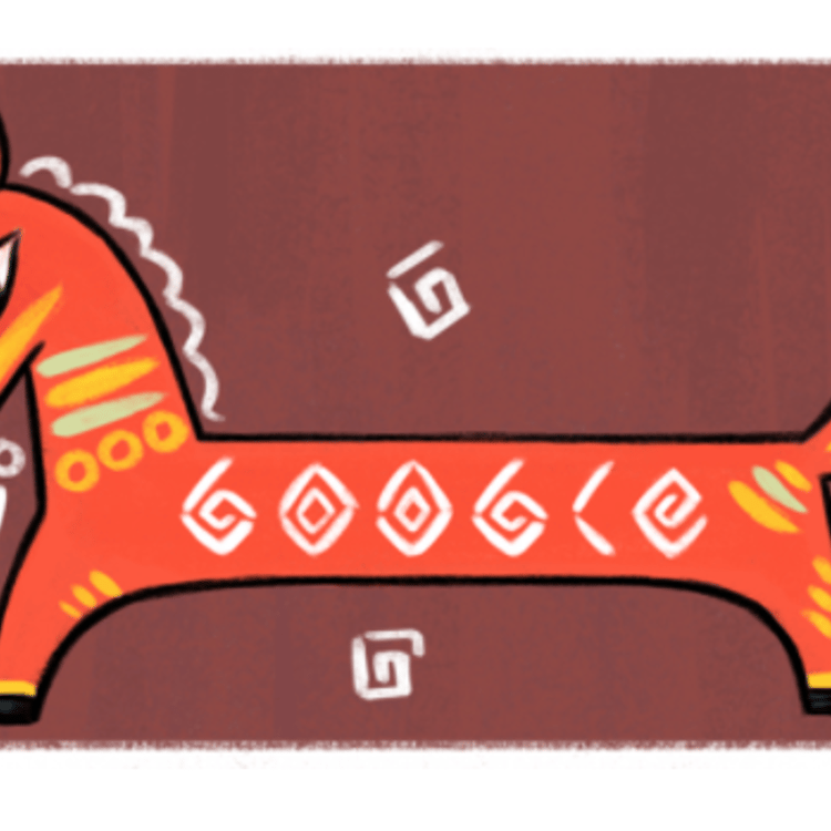 Jamini Roy Google Doodle.