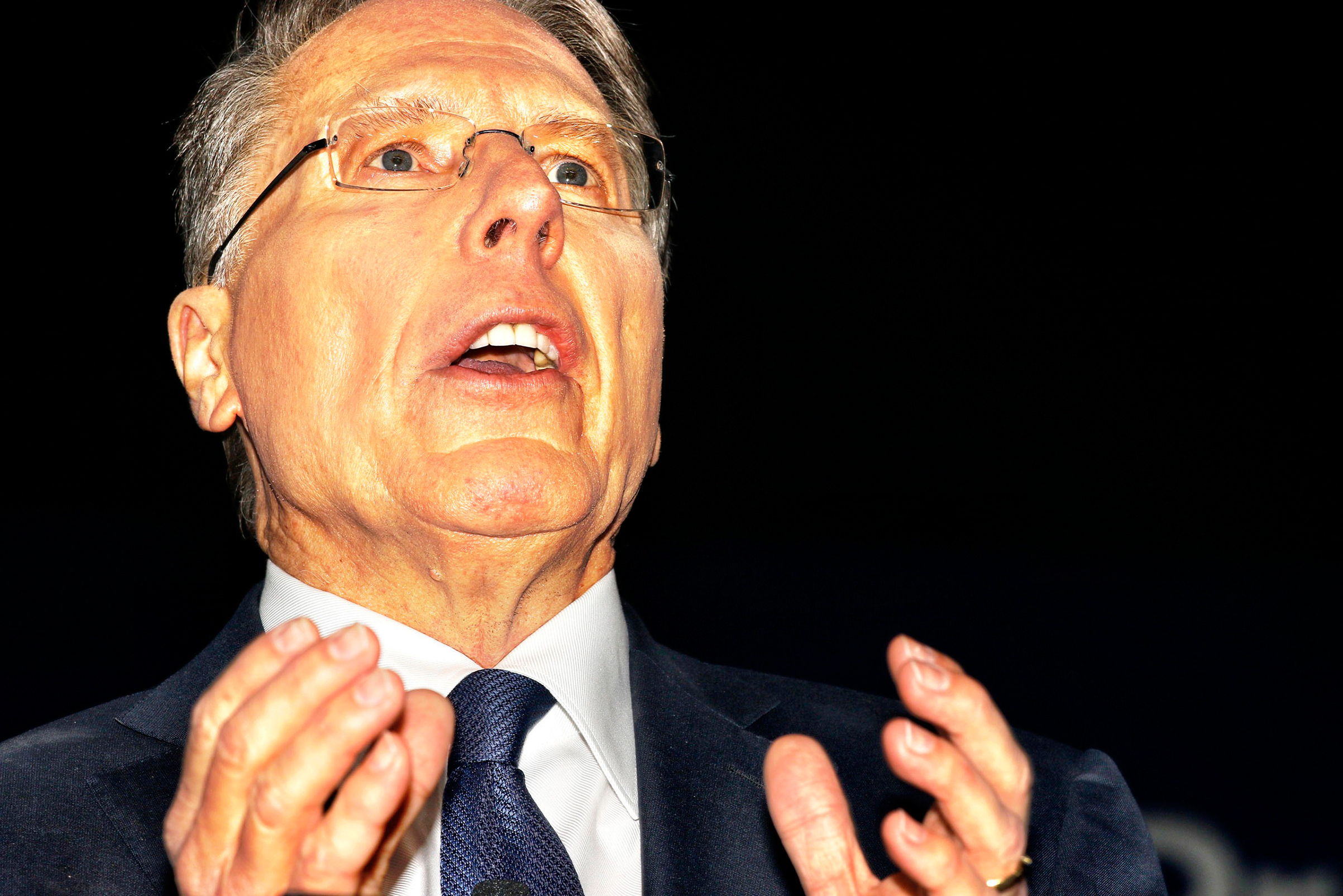 NRA CEO Wayne LaPierre speaks at the Conservative Political Action Conference in Oxon Hill, Md., on Feb. 24