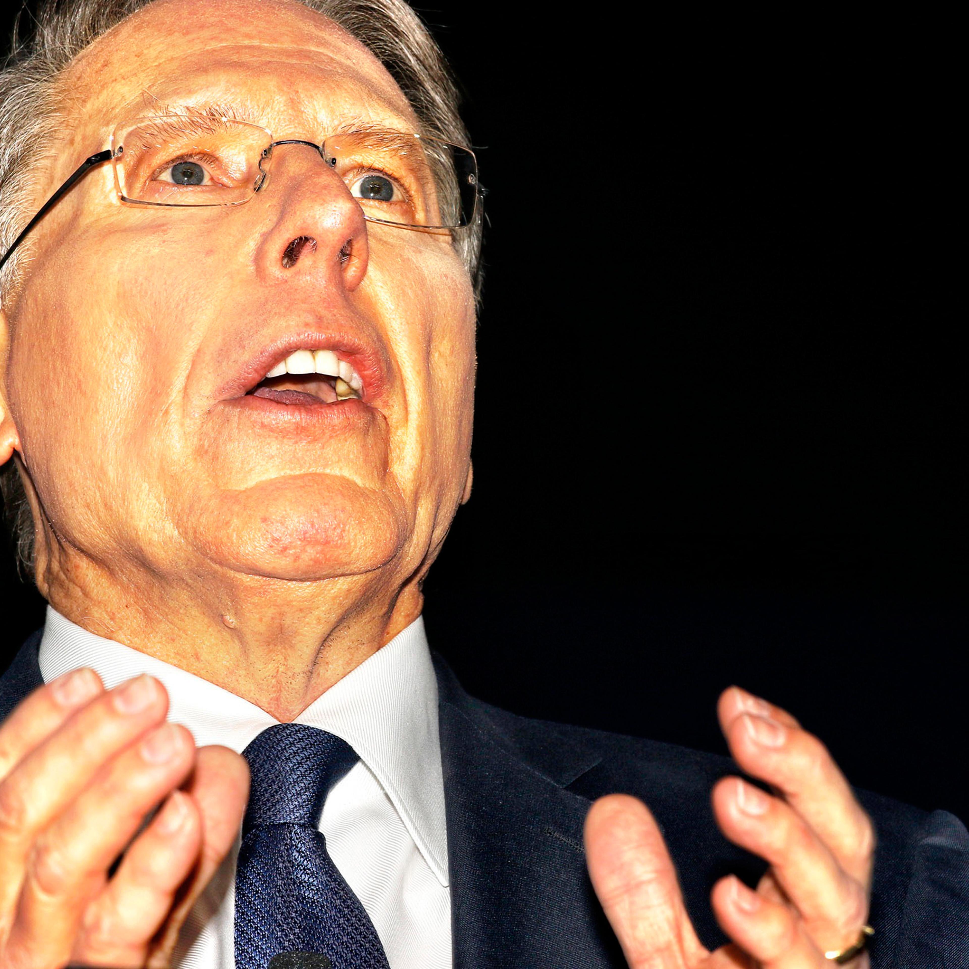 NRA CEO Wayne LaPierre speaks at the Conservative Political Action Conference in Oxon Hill, Md., on Feb. 24