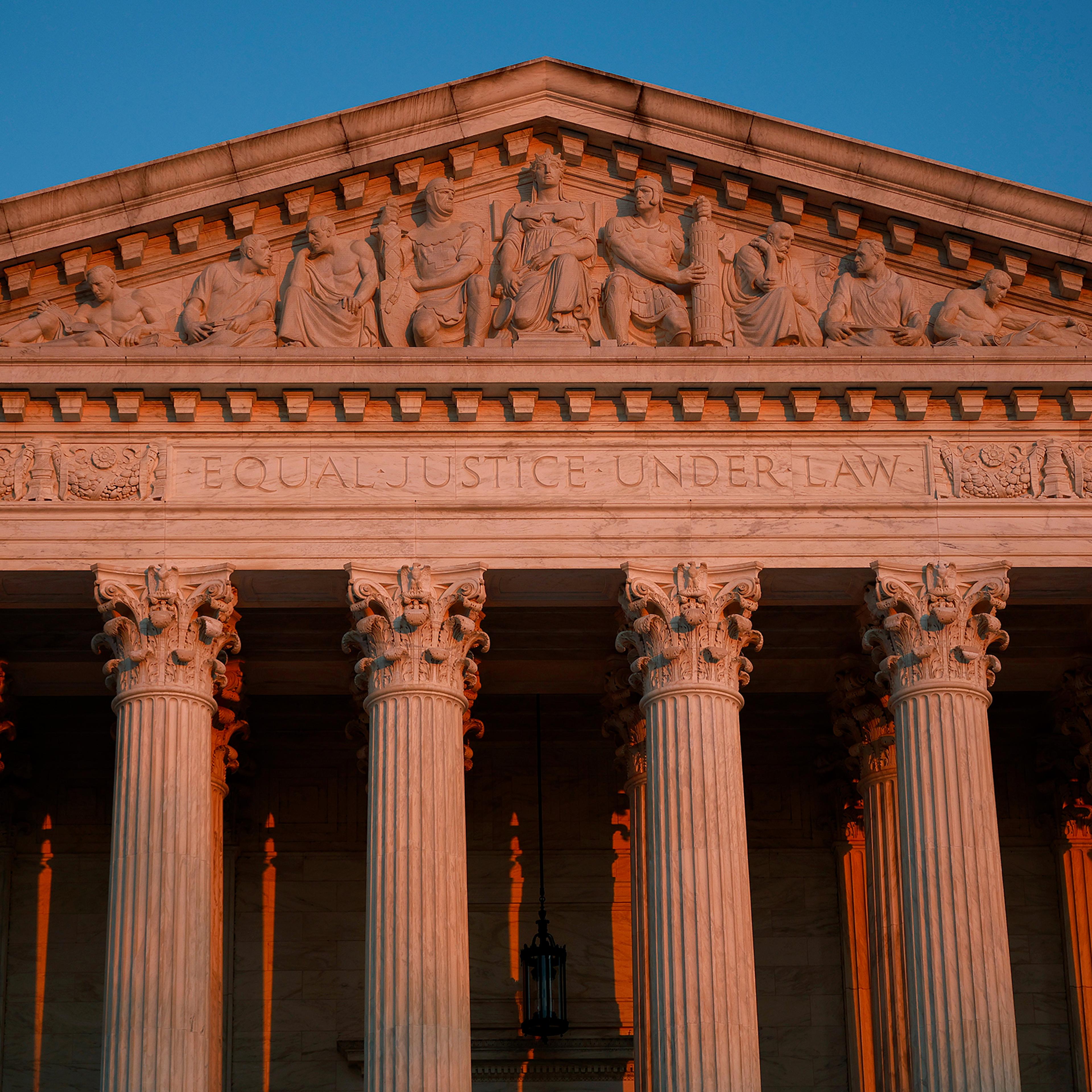 A scene of the U.S. Supreme Court building on January 26, 2022 in Washington, DC.