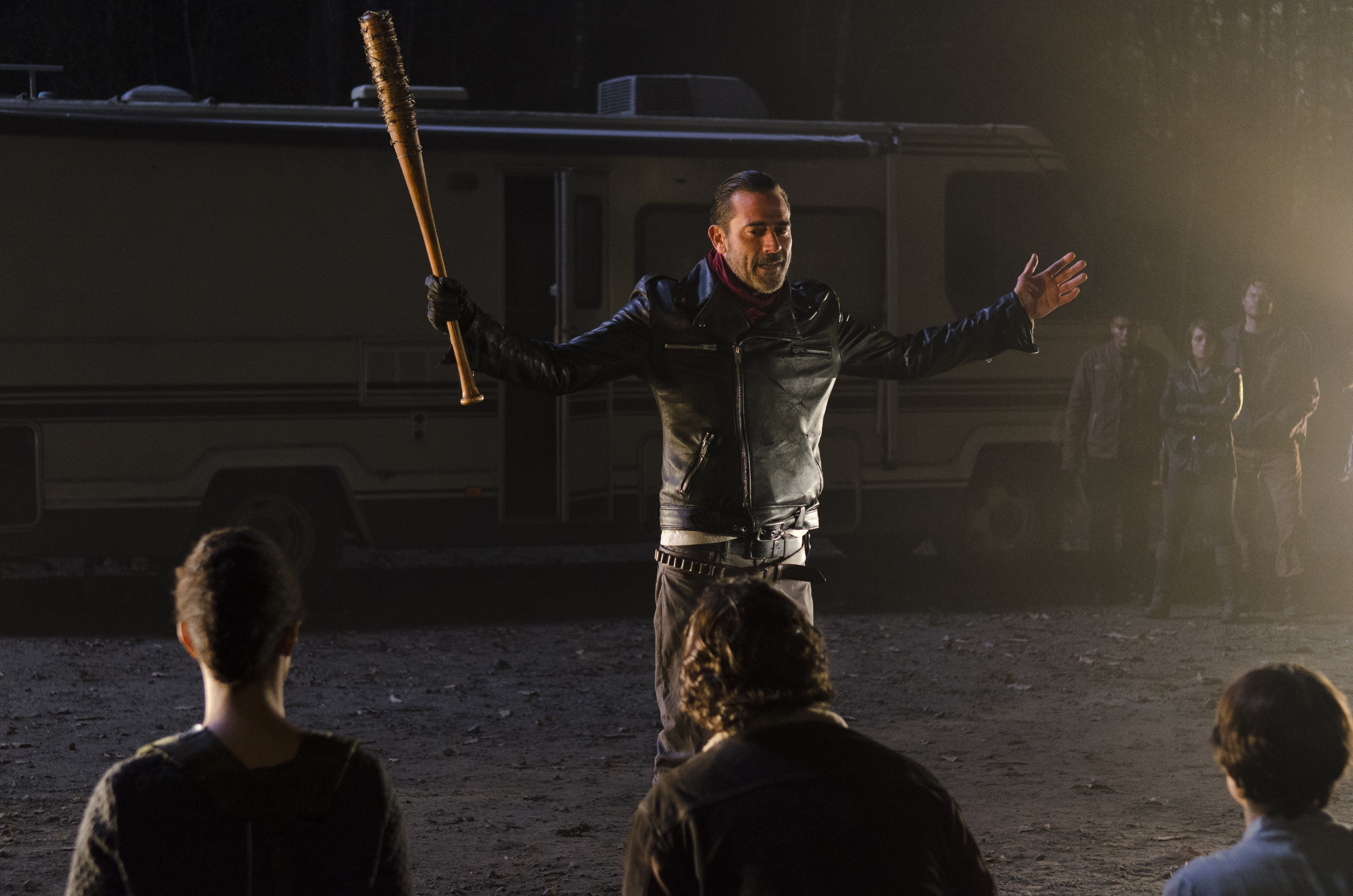 Jeffrey Dean Morgan as Negan in The Walking Dead, Season 6.
