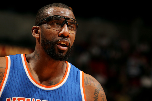 Amar'e Stoudemire stands on the court during a game against the Miami Heat at American Airlines Arena in Miami on Feb. 9, 2015