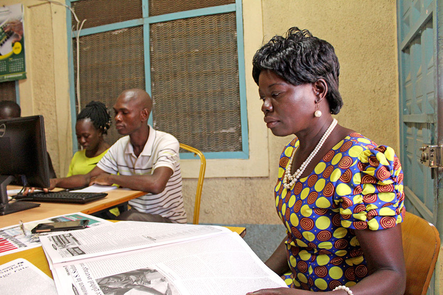 Anna Nimariano, editor of the Juba Monitor in South Sudan