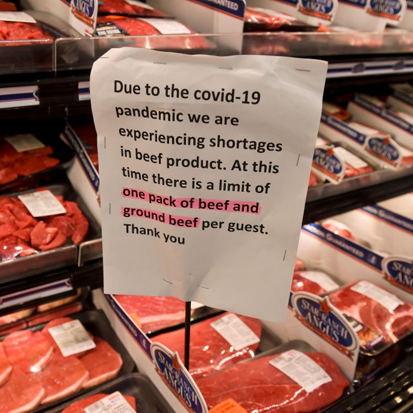 Grocery Store Places Limit On Meat Purchases During Coronavirus Outbreak