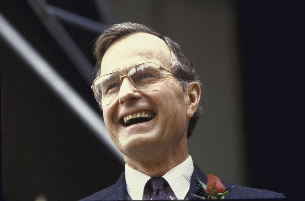 George Bush on the campaign trail