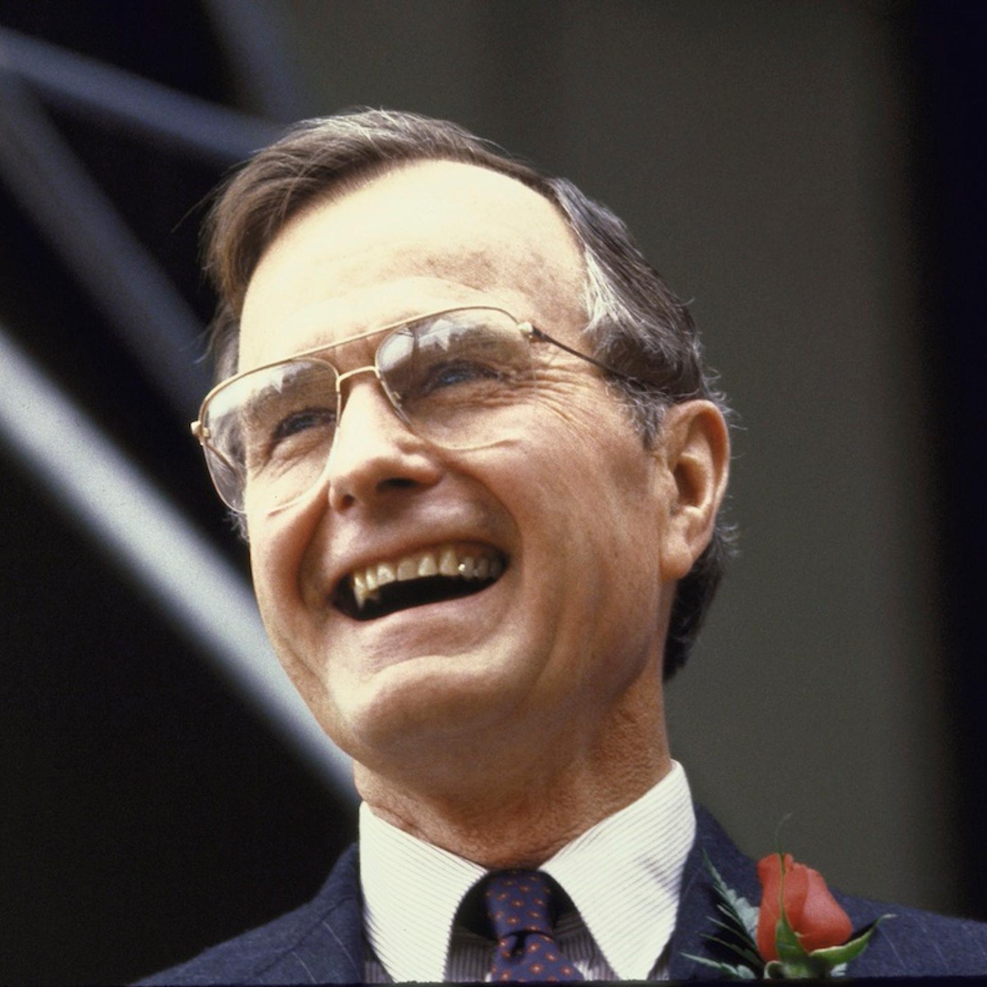 George Bush on the campaign trail