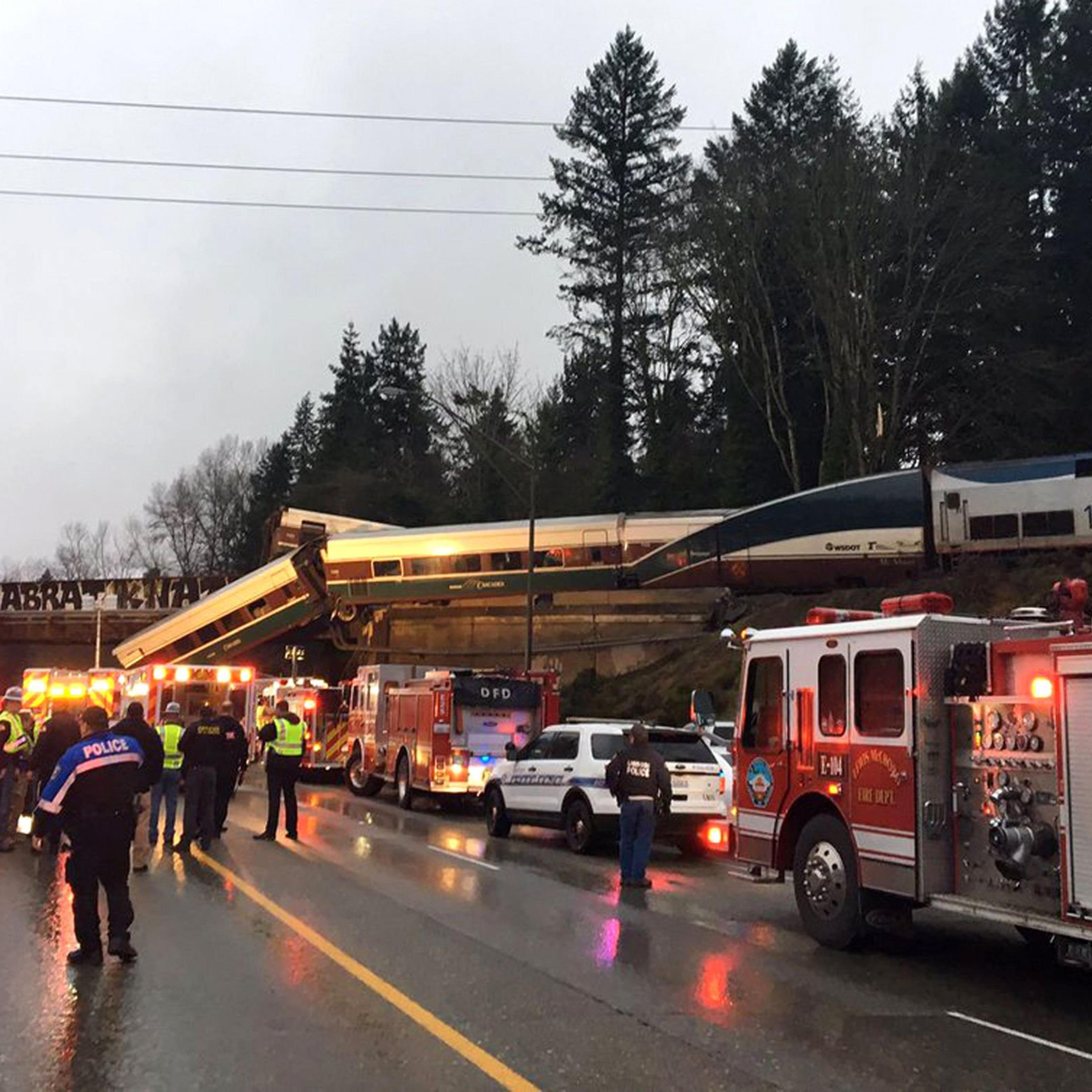 Train Derailment Washington State - 18 Dec 2017