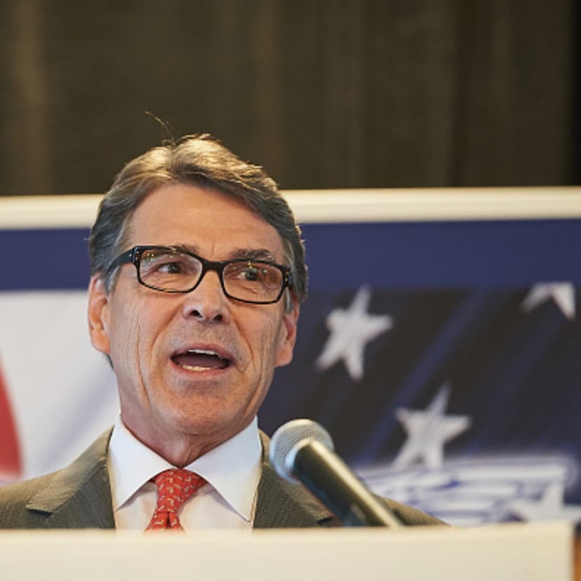 Republican Presidential Nominee Governor Rick Perry (TX) speaks to the crowd during the Eagle Forum's Eagle Council Event at the Marriott St. Louis Airport Hotel in St. Louis, Missouri on September 11, 2015.