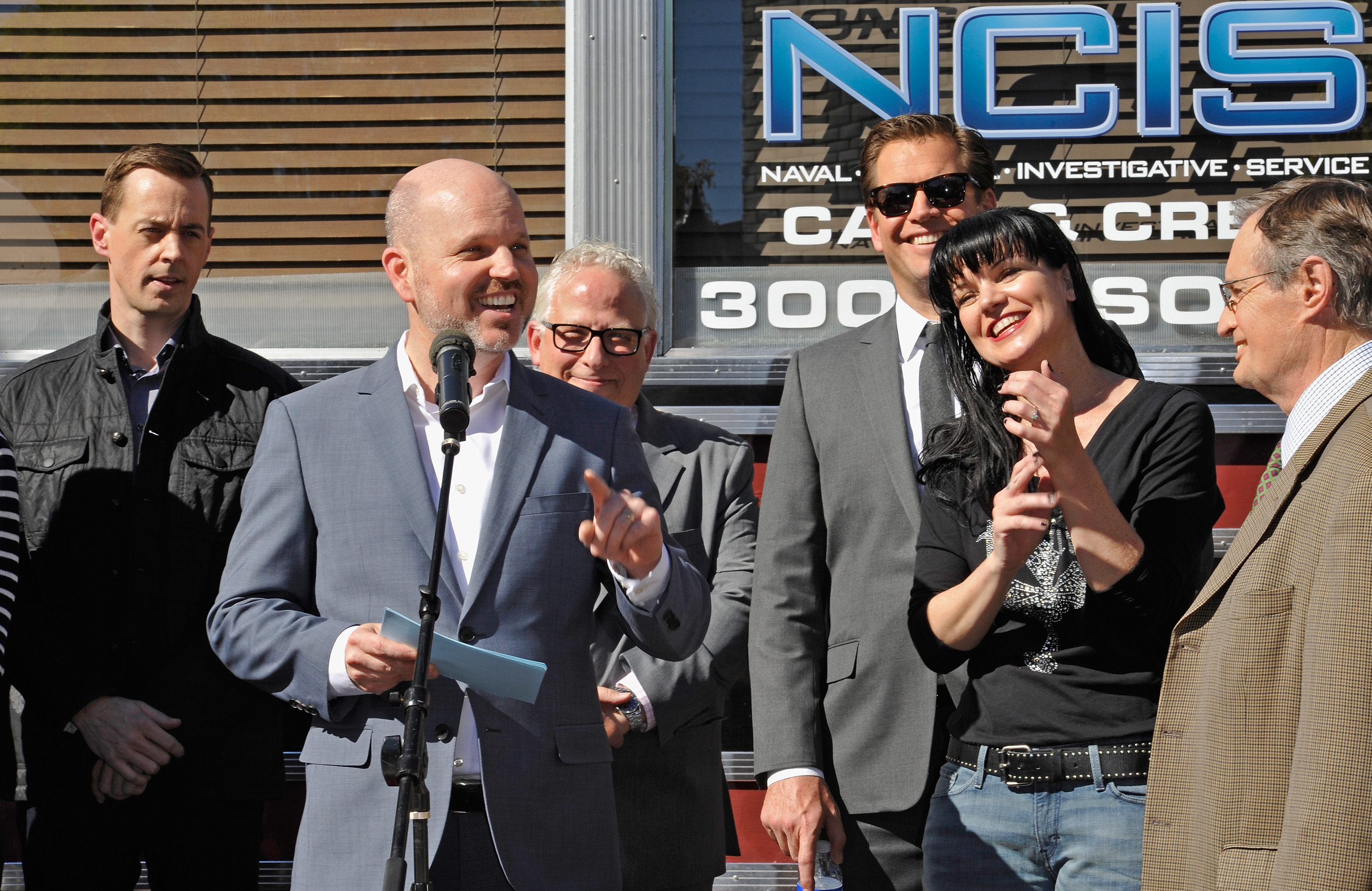 NCIS 300th Episode Cake Cutting Celebration