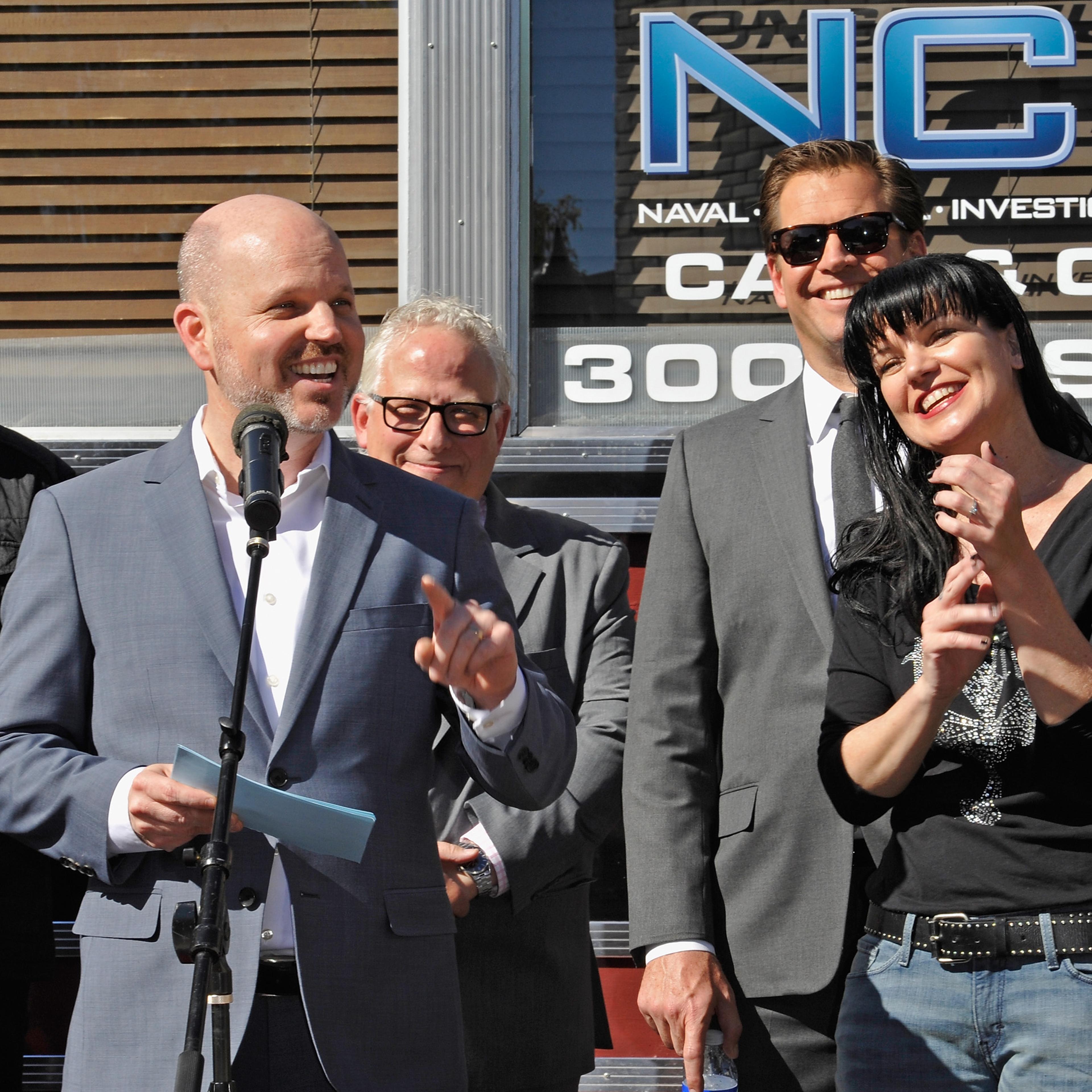 NCIS 300th Episode Cake Cutting Celebration