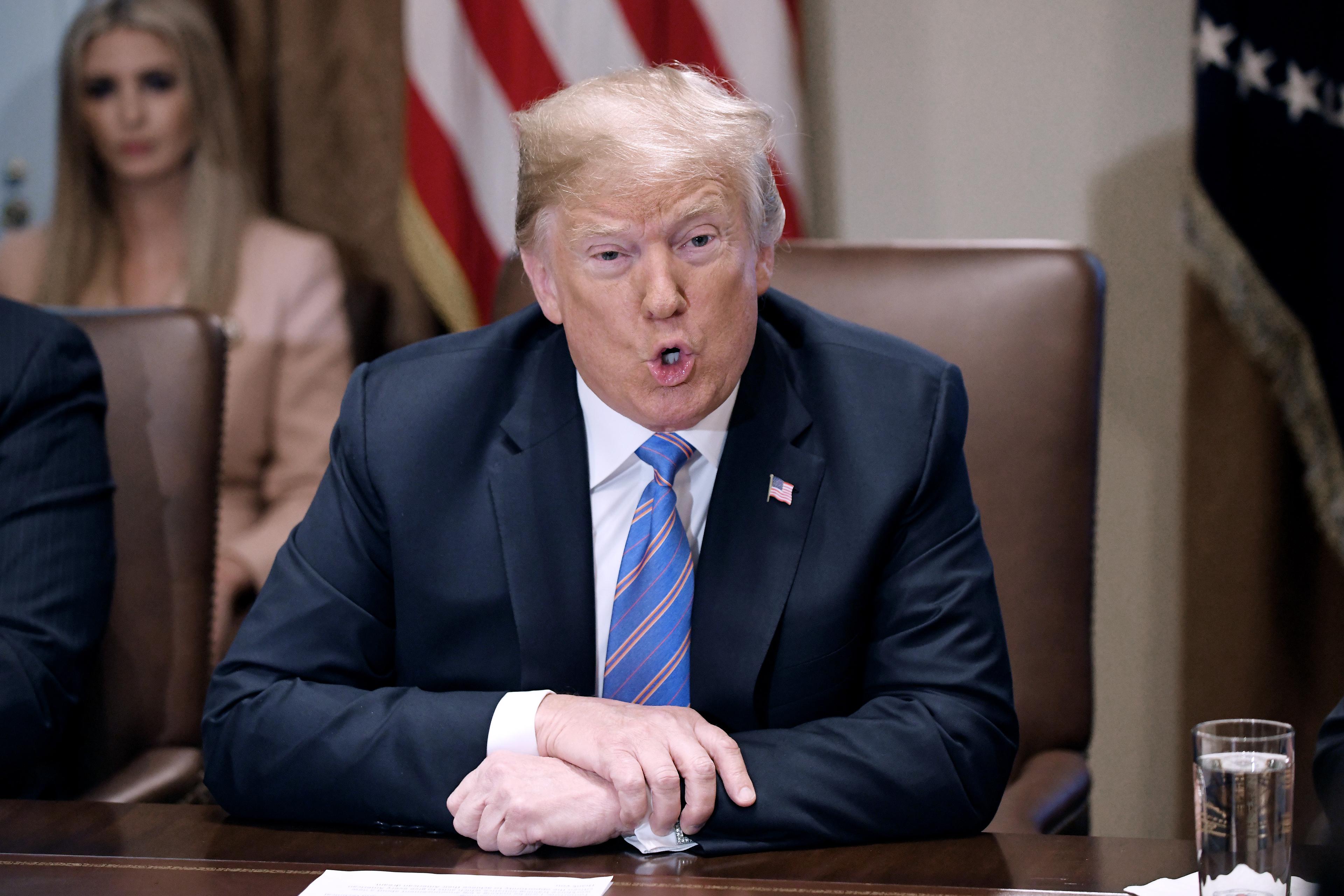 President Trump Holds A Cabinet Meeting