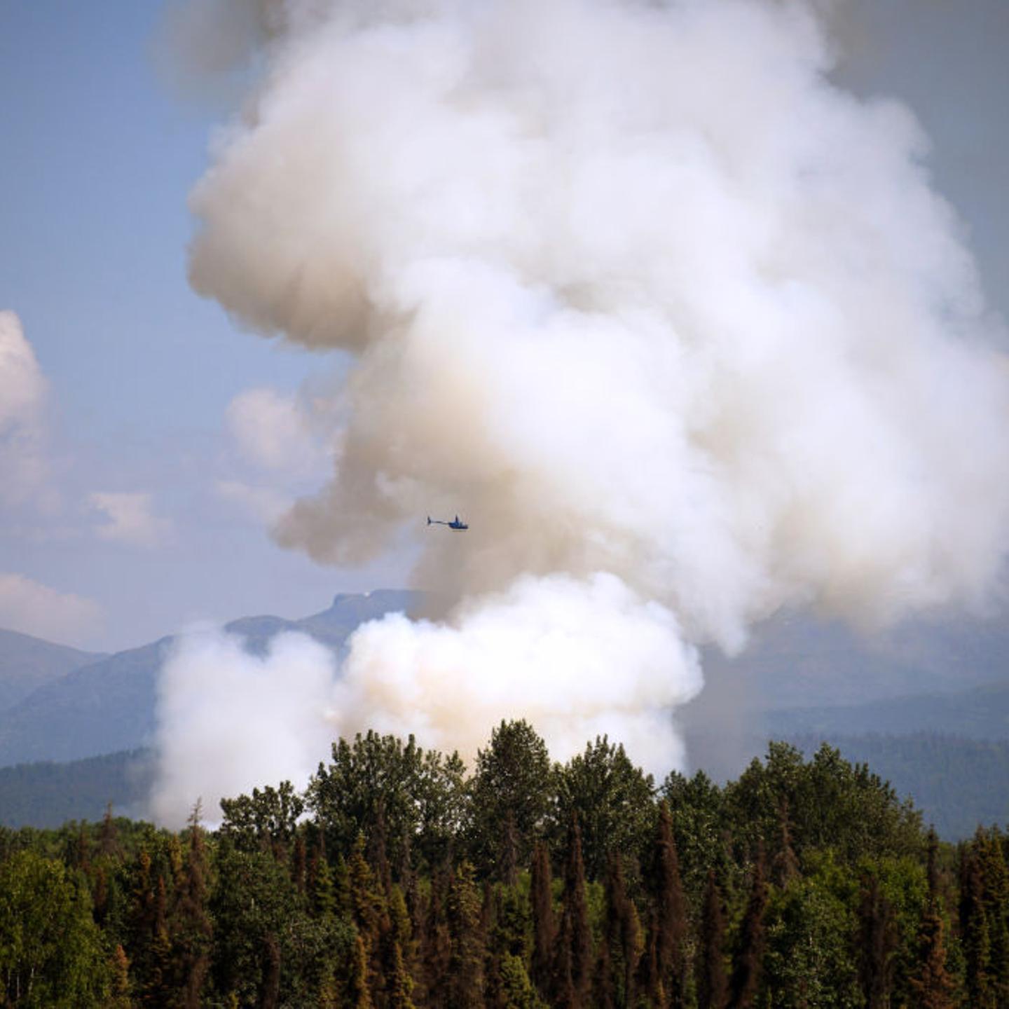 Wildfire Burns In Alaska During Heatwave
