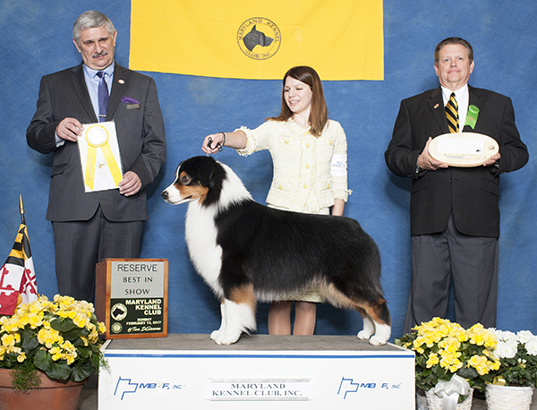 Trump's poses for a winning photo for the Maryland Kennel Club 