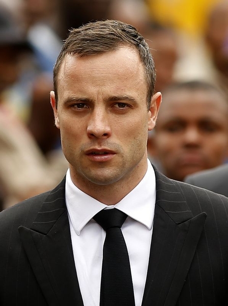 Olympic and Paralympic track star Pistorius arrives ahead of his trial at the North Gauteng High Court in Pretoria